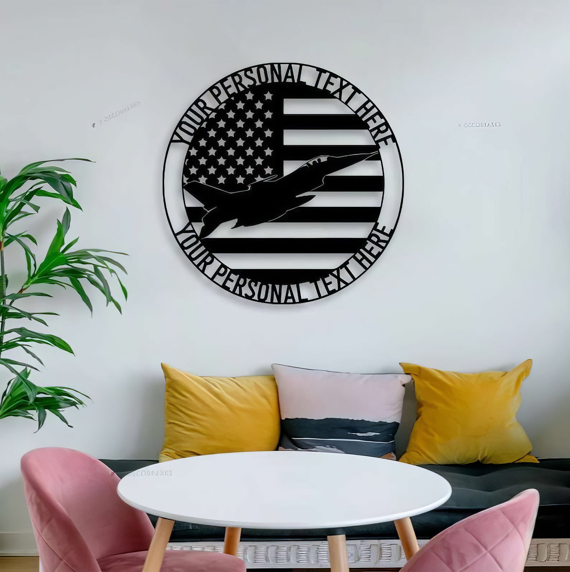 Premium Custom US Veteran Metal Signs VPVC901080, Gifts For US Veterans, Fighter Pilot Sign US Jet Fighter Independence Day Veteran Day Patriotic Decor