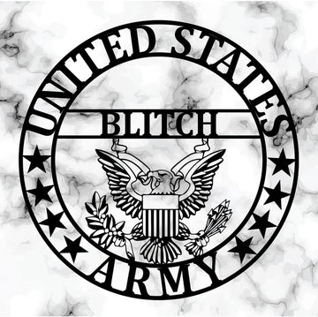 Premium Custom US Veteran Metal Signs VPVC901113, Gifts For US Veterans, United States Army Metal Sign Gift for Army, Military Metal Art Home Decor