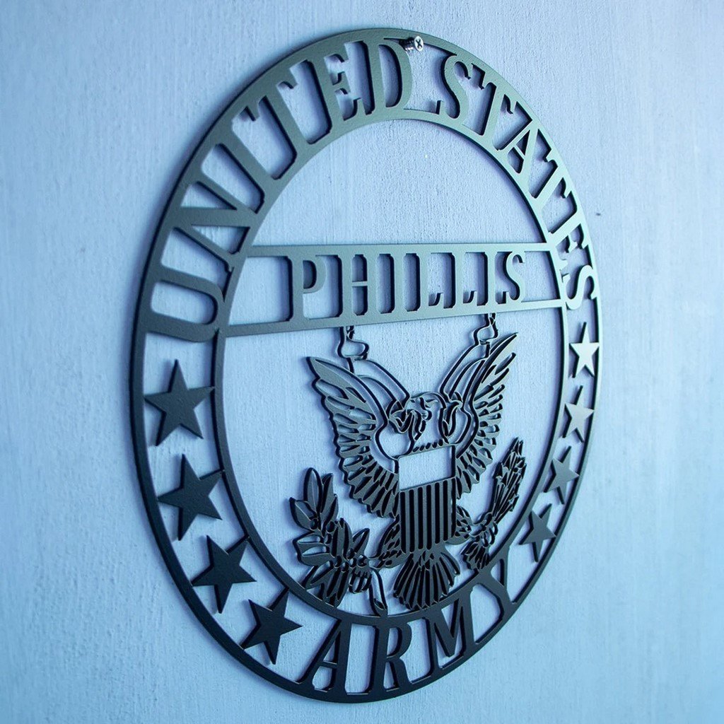 Premium Custom US Veteran Metal Signs VPVC901113, Gifts For US Veterans, United States Army Metal Sign Gift for Army, Military Metal Art Home Decor