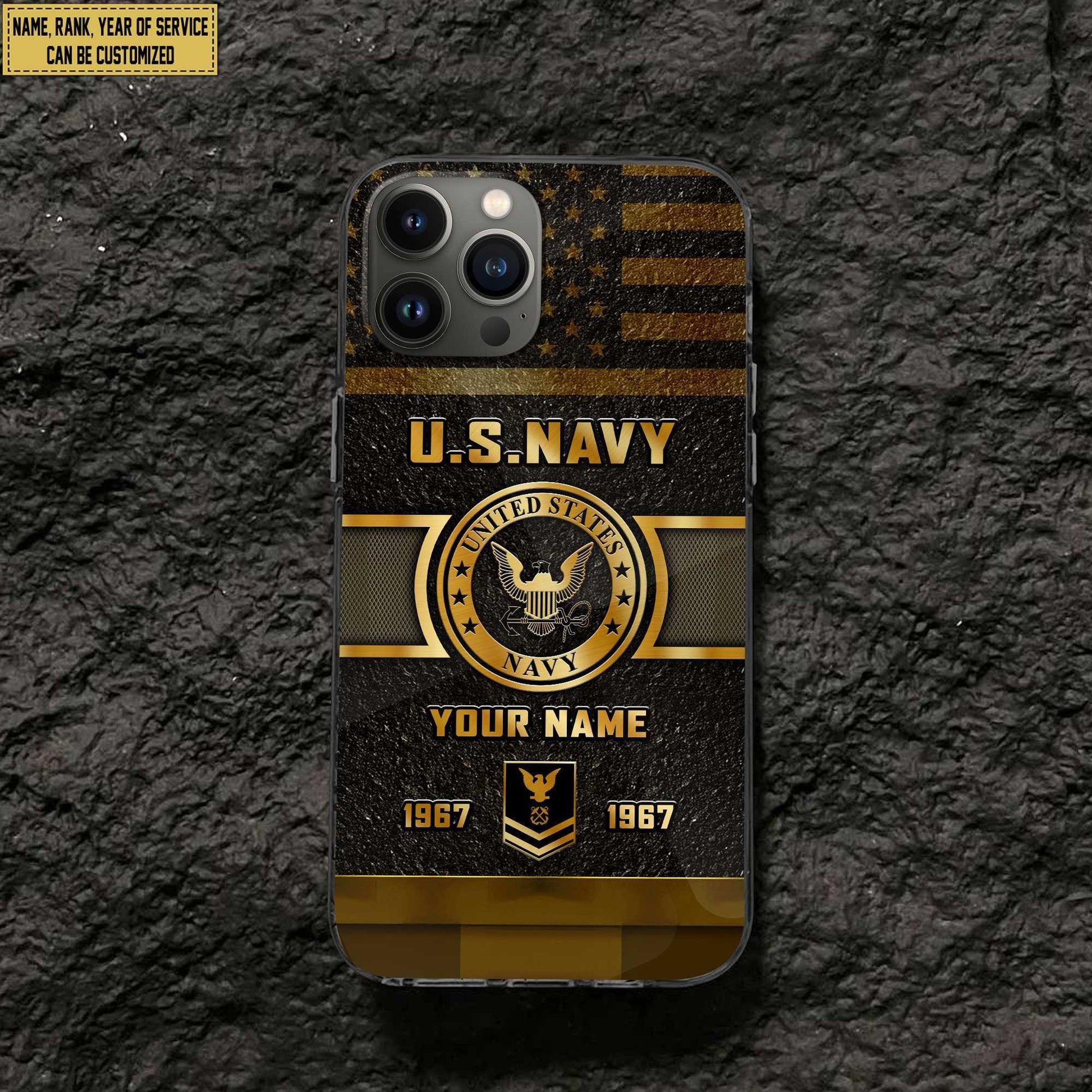 Premium Custom US Navy Phone Case VPVC501502, Gifts For Navy Veteran, Gifts For Dad, For Husband, Best Gifts On Father's Day, Armed Forces Day, Independence Day, Veterans Day.