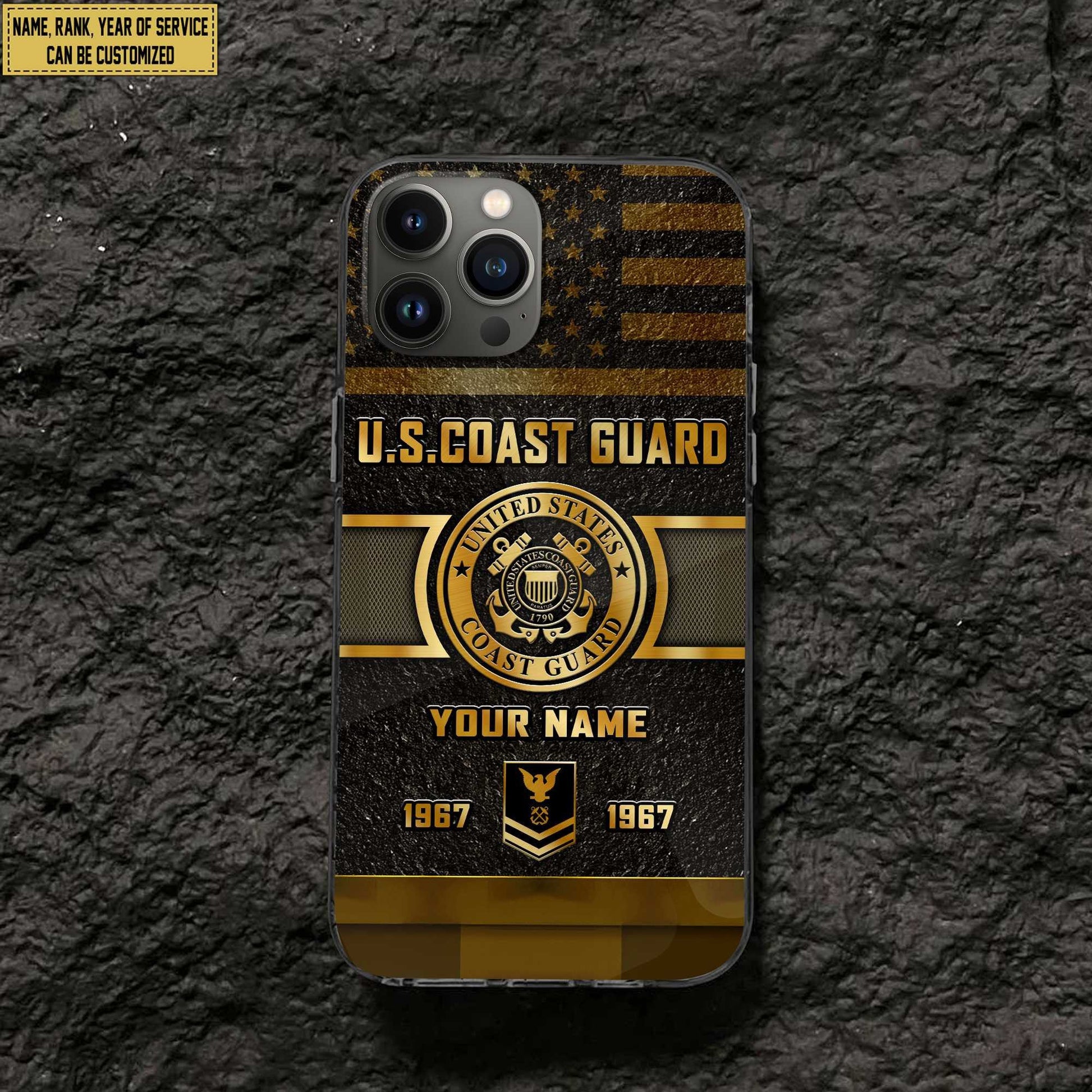 Premium Custom USCG Phone Case VPVC501505, Gifts For Coast Guard Veteran, Gifts For Dad, For Husband, Best Gifts On Father's Day, Armed Forces Day, Independence Day, Veterans Day.