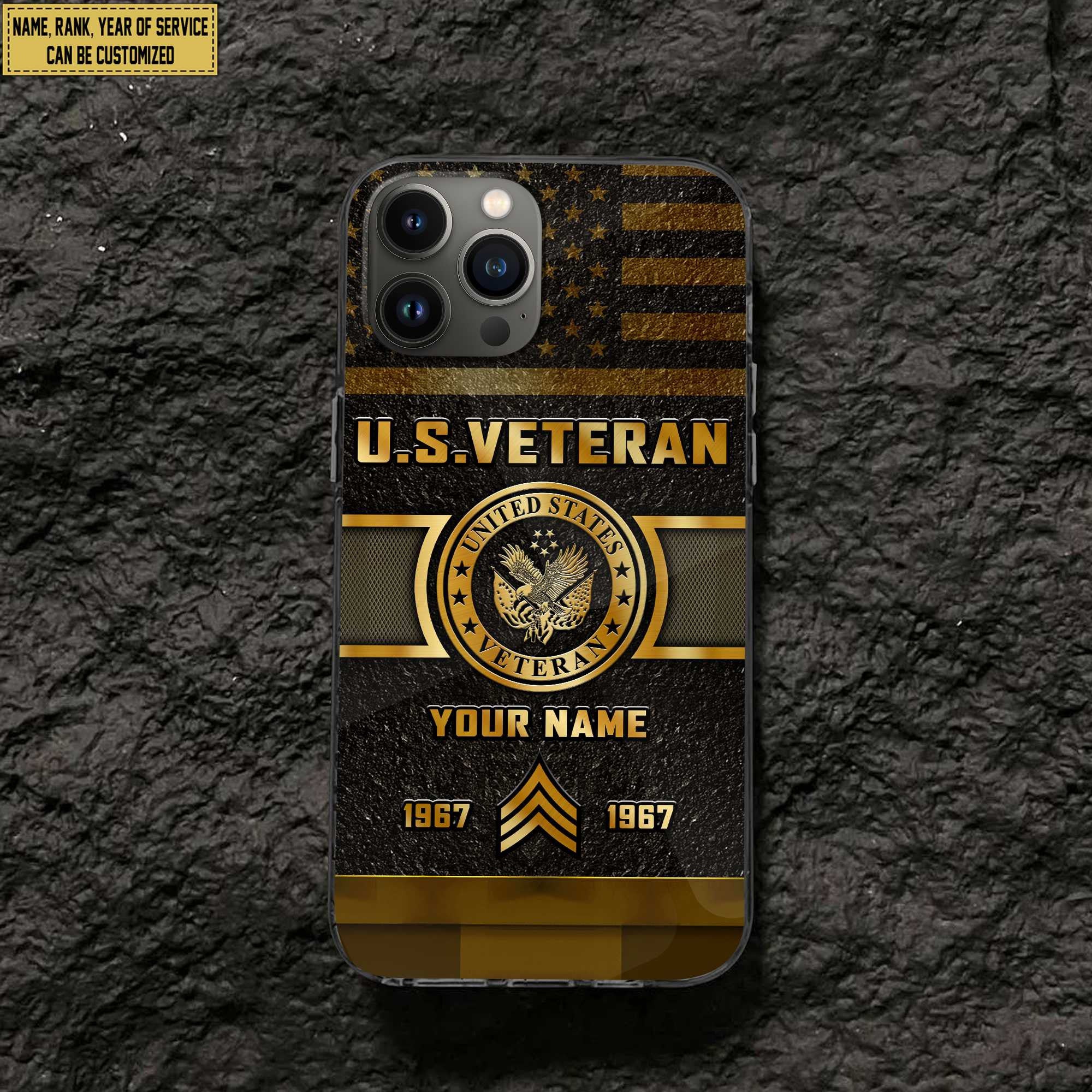 Premium Custom US Veteran Phone Case VPVC501507, Gifts For US Veteran, Gifts For Dad, For Husband, Best Gifts On Father's Day, Armed Forces Day, Independence Day, Veterans Day.