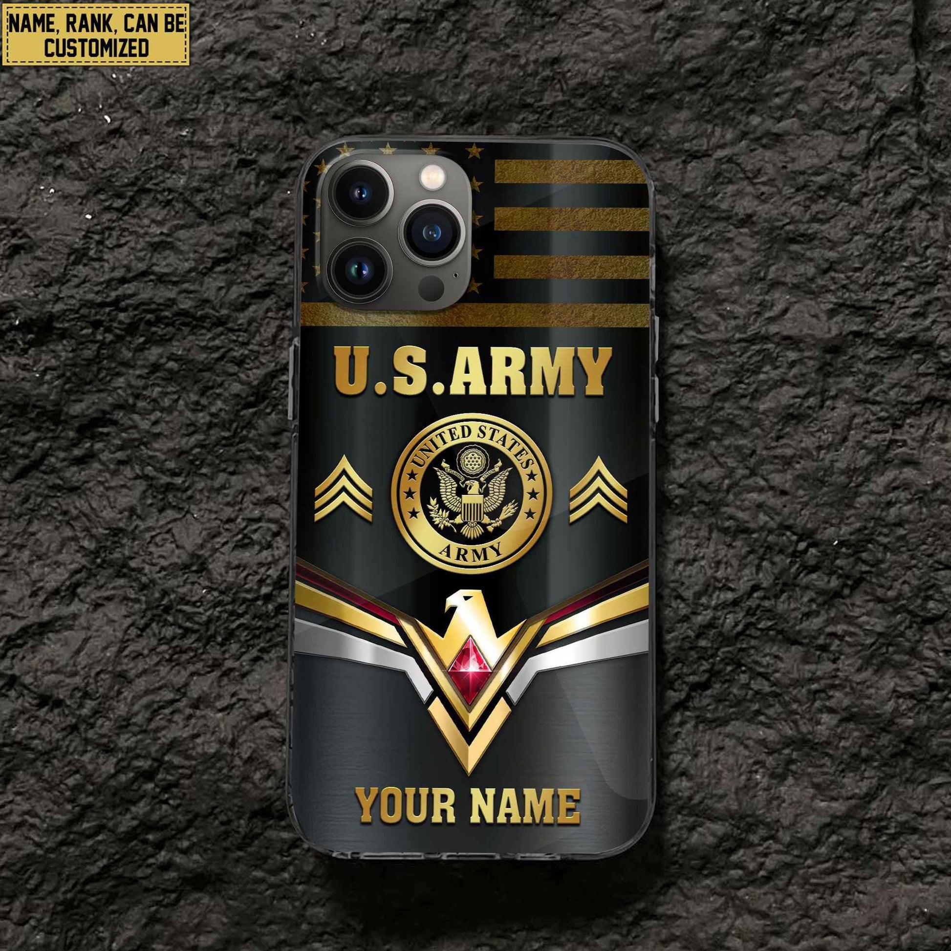 Premium Custom US Army Phone Case VPVC501701, Gifts For Army Veteran, Best Gifts On Father's Day, Armed Forces Day, Independence Day, Veterans Day.