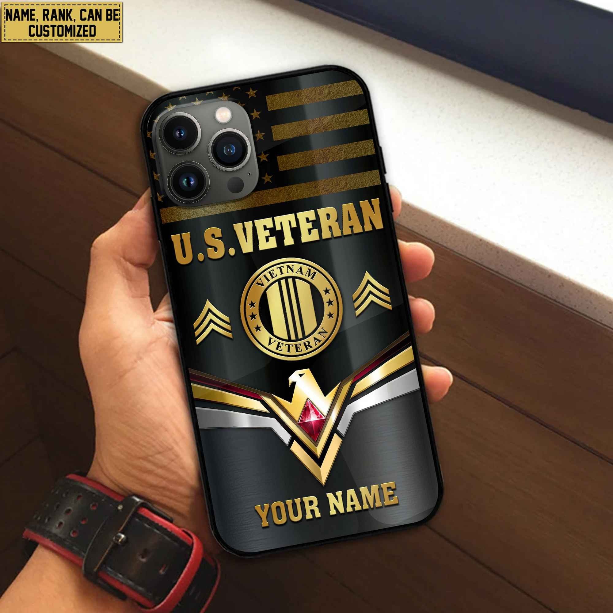 Premium Custom Vietnam Veteran Phone Case VPVC501706, Gifts For Vietnam Veteran, Best Gifts On Father's Day, Armed Forces Day, Independence Day, Veterans Day.
