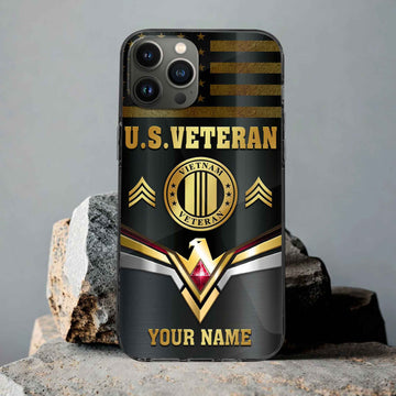 Premium Custom Vietnam Veteran Phone Case VPVC501706, Gifts For Vietnam Veteran, Best Gifts On Father's Day, Armed Forces Day, Independence Day, Veterans Day.