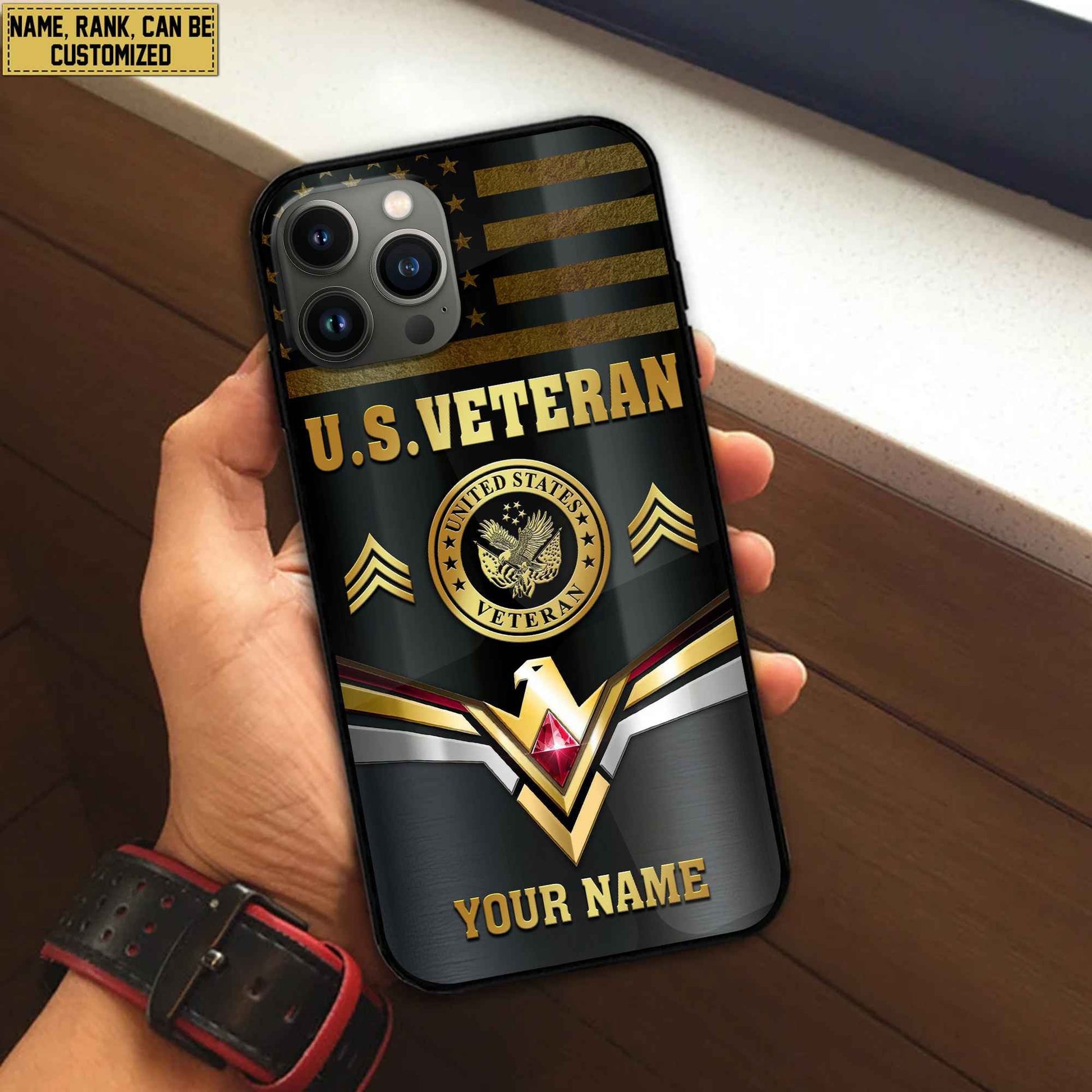 Premium Custom US Veteran Phone Case VPVC501707, Gifts For US Veteran, Best Gifts On Father's Day, Armed Forces Day, Independence Day, Veterans Day.