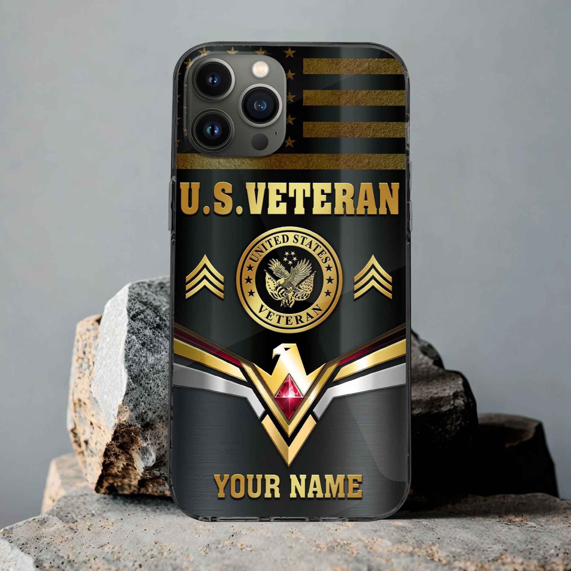 Premium Custom US Veteran Phone Case VPVC501707, Gifts For US Veteran, Best Gifts On Father's Day, Armed Forces Day, Independence Day, Veterans Day.