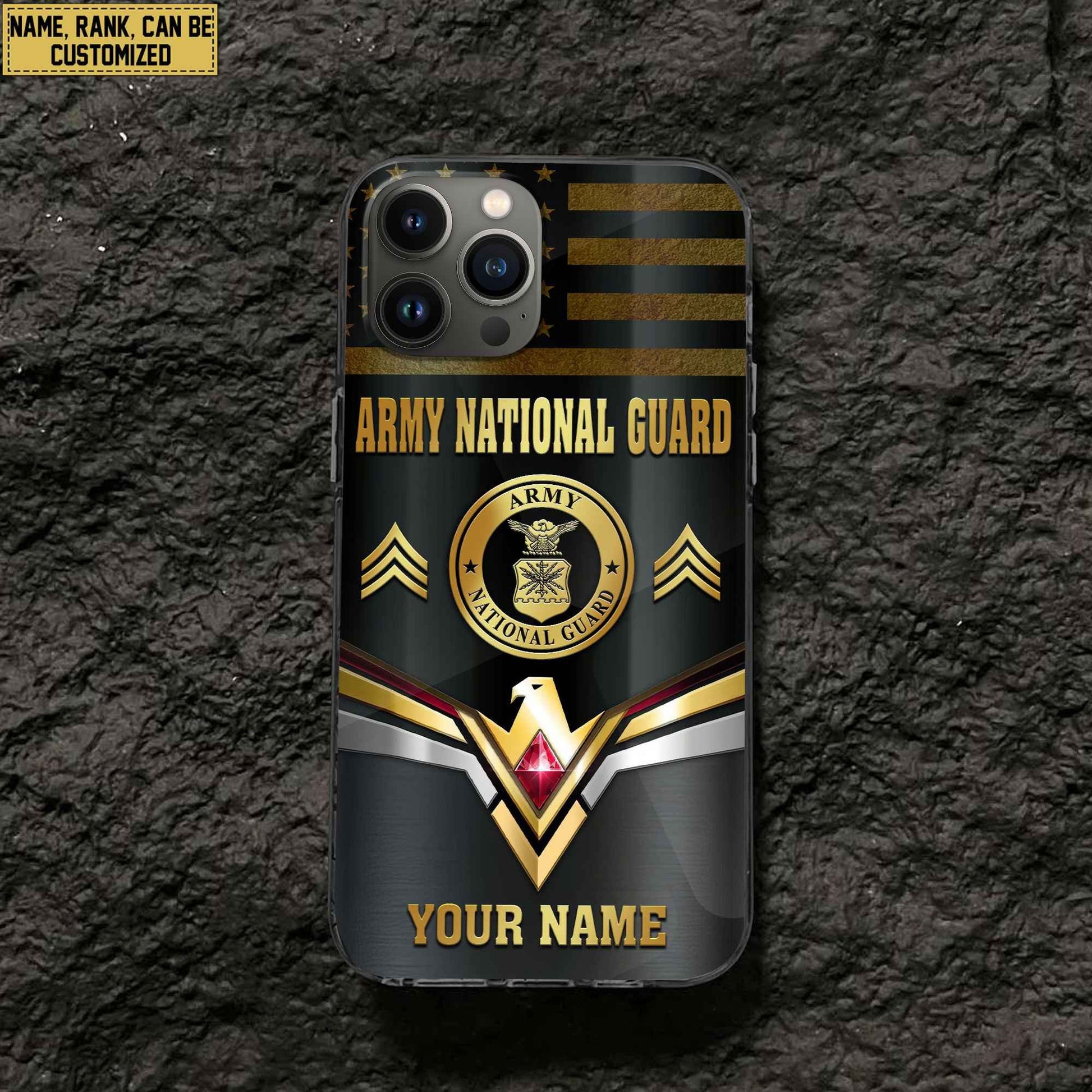 Premium Custom US Army National Guard Phone Case VPVC501708, Gifts For Army National Guard Veteran, Best Gifts On Father's Day, Armed Forces Day, Independence Day, Veterans Day.
