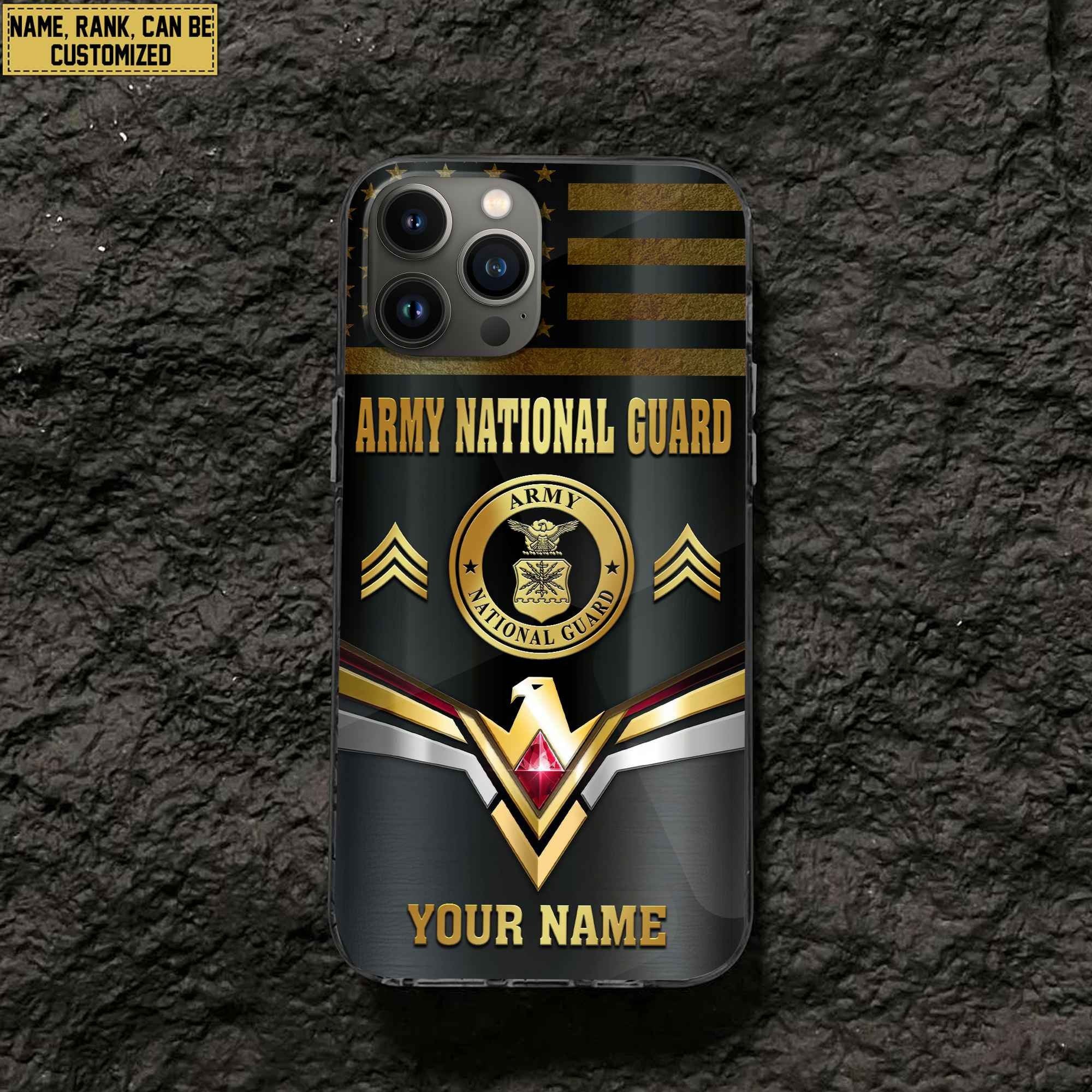 Premium Custom US Army National Guard Phone Case VPVC501708, Gifts For Army National Guard Veteran, Best Gifts On Father's Day, Armed Forces Day, Independence Day, Veterans Day.