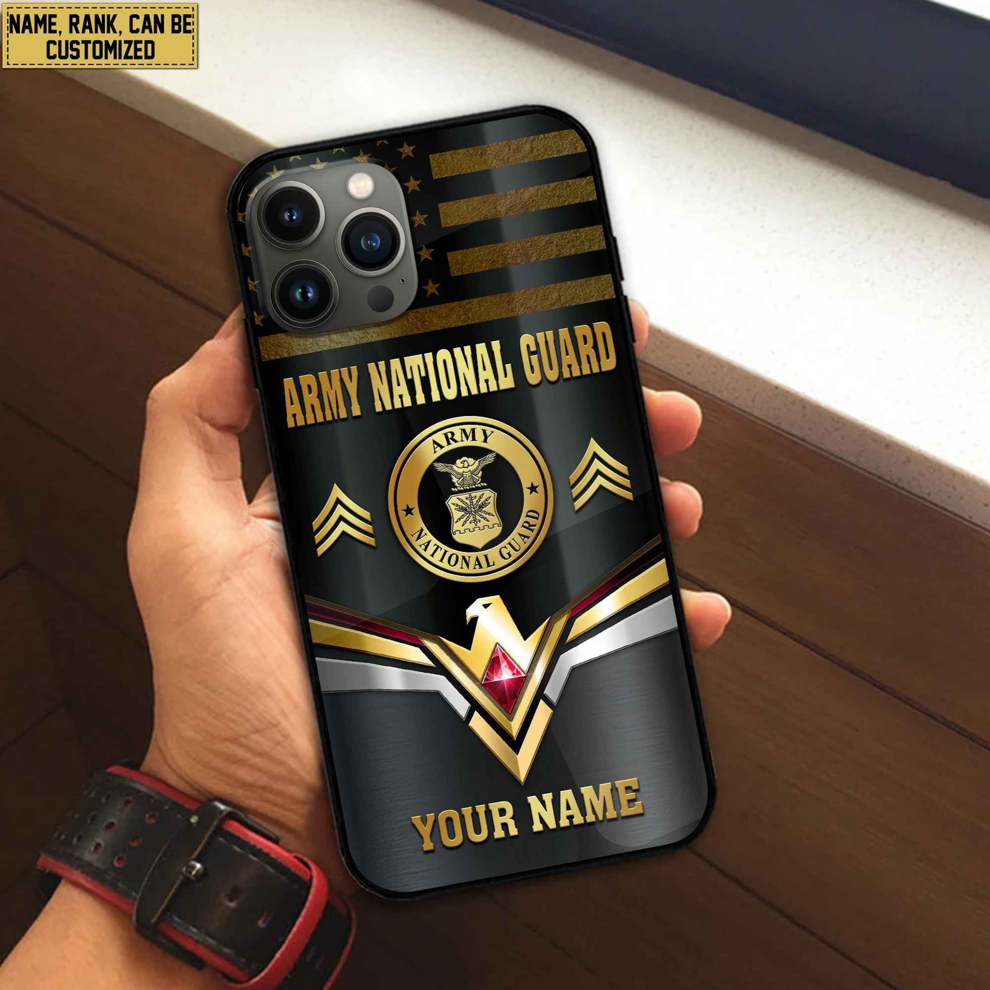 Premium Custom US Army National Guard Phone Case VPVC501708, Gifts For Army National Guard Veteran, Best Gifts On Father's Day, Armed Forces Day, Independence Day, Veterans Day.