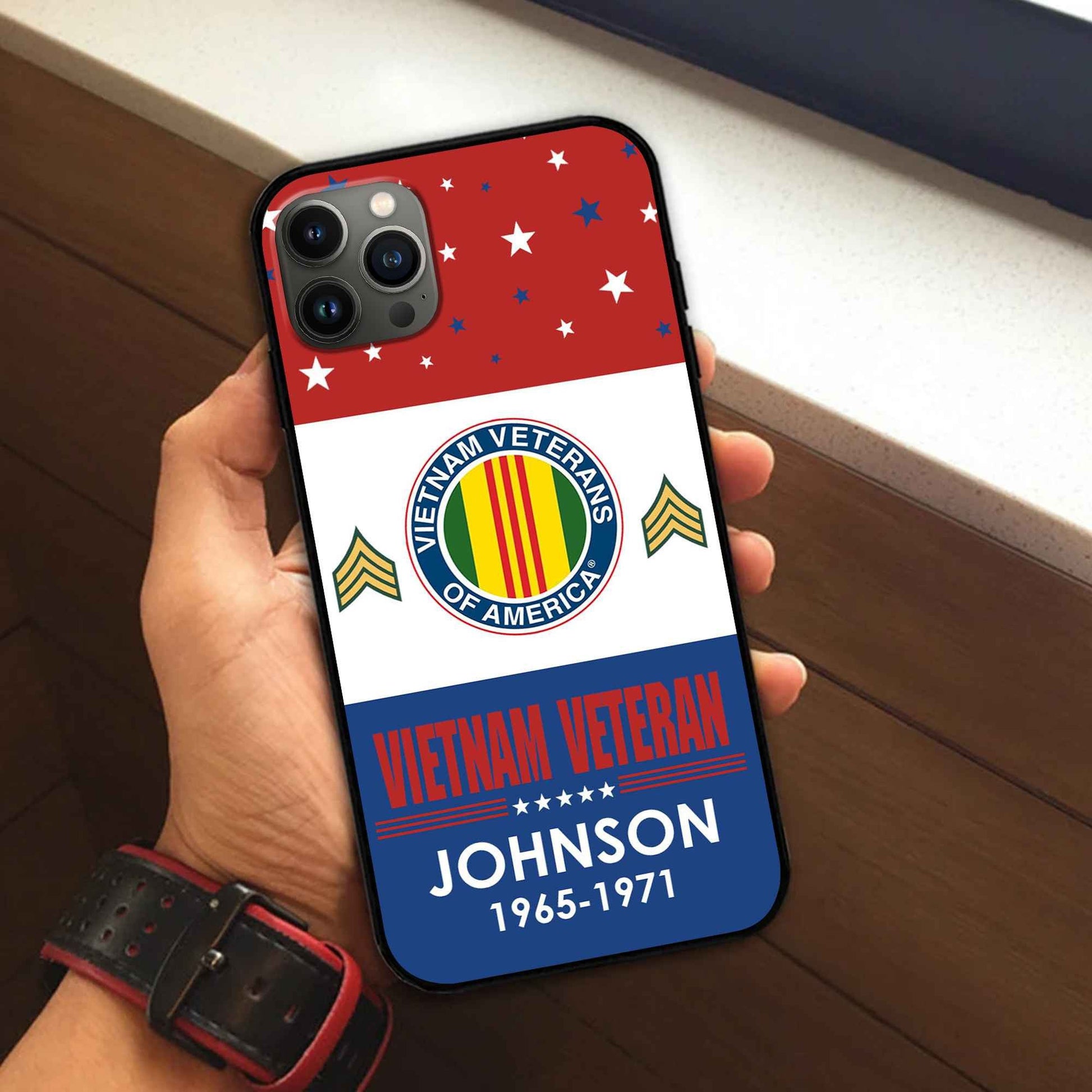 Vietnam Veteran Custom Phone Case VPVC501806, Gifts For Vietnam Veteran, Best Gifts On Father's Day, Armed Forces Day, Independence Day, Veterans Day.
