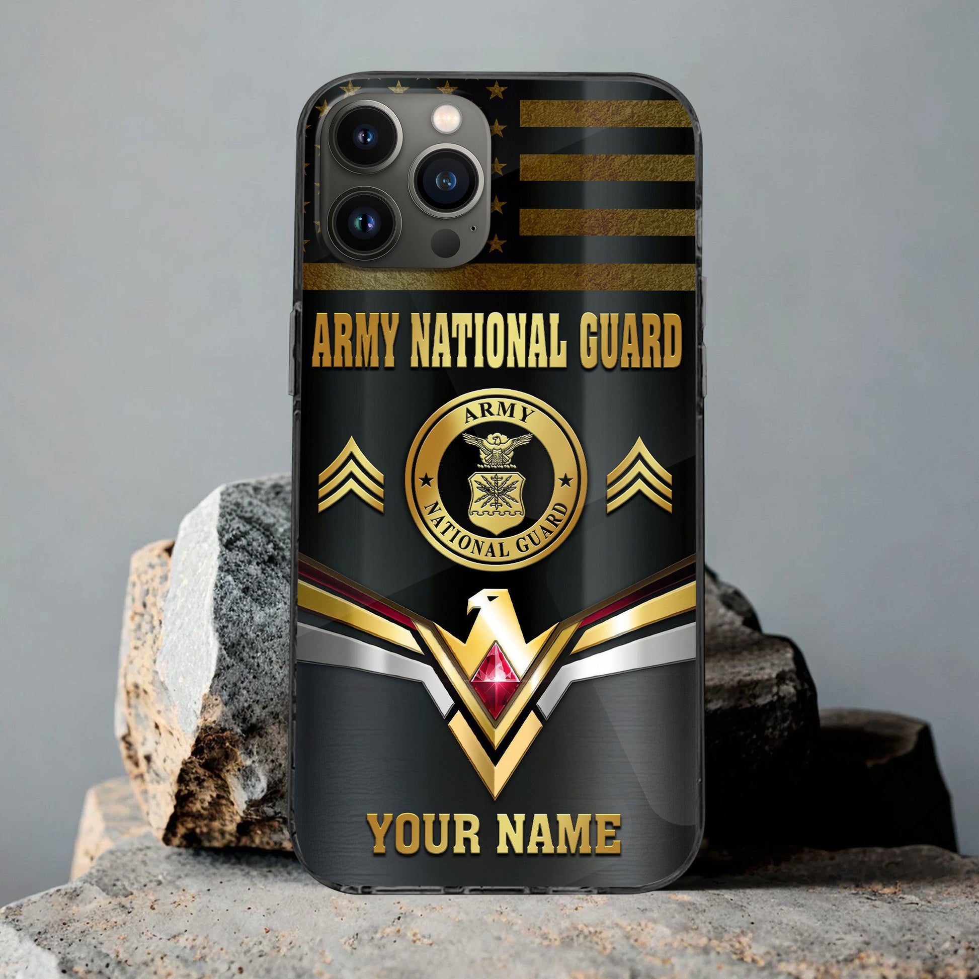 Premium Custom US Army National Guard Phone Case VPVC501708, Gifts For Army National Guard Veteran, Best Gifts On Father's Day, Armed Forces Day, Independence Day, Veterans Day.