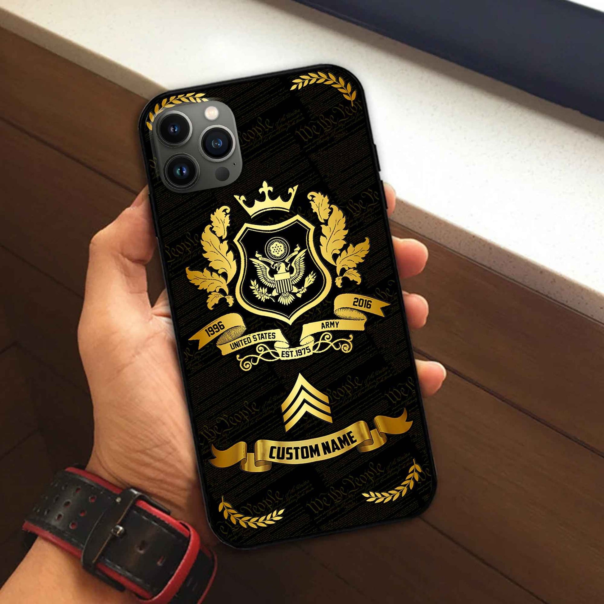 Premium Custom US Army Phone Case VPVC502001, Gifts For Army Veteran, Gifts For Dad, For Husband, Best Gifts On Father's Day, Armed Forces Day, Independence Day, Veterans Day.