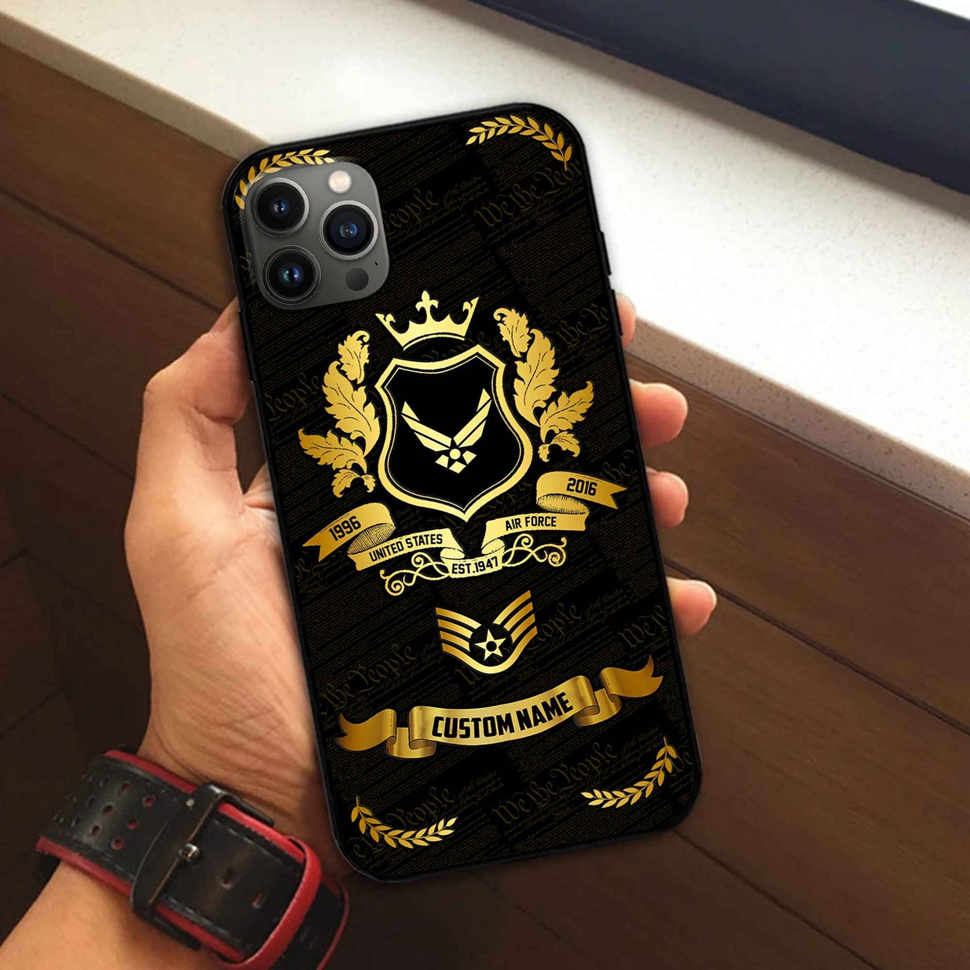 Premium Custom USAF Phone Case VPVC502004, Gifts For Air Force Veteran, Gifts For Dad, For Husband, Best Gifts On Father's Day, Armed Forces Day, Independence Day, Veterans Day.