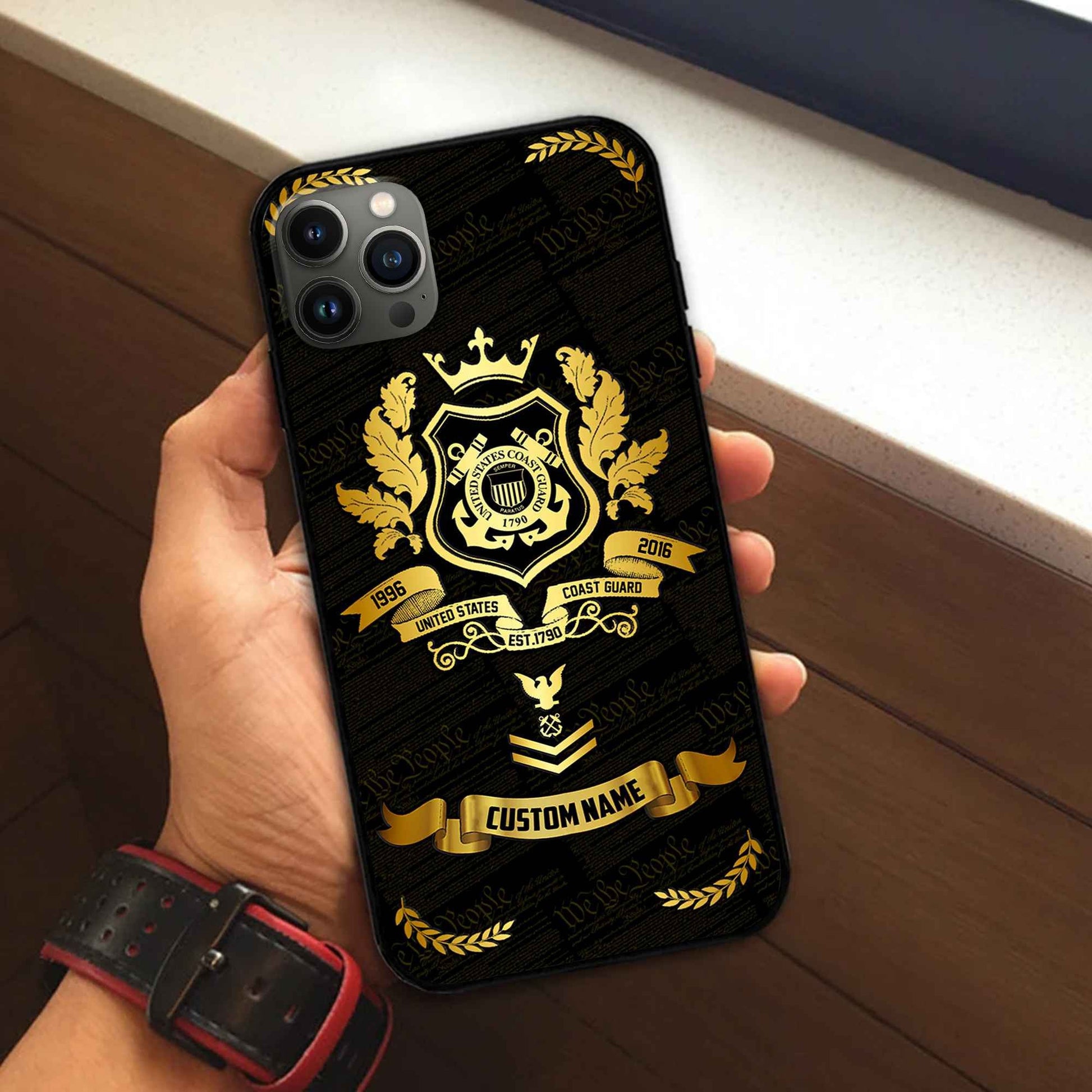 Premium Custom USCG Phone Case VPVC502005, Gifts For Coast Guard Veteran, Gifts For Dad, For Husband, Best Gifts On Father's Day, Armed Forces Day, Independence Day, Veterans Day.