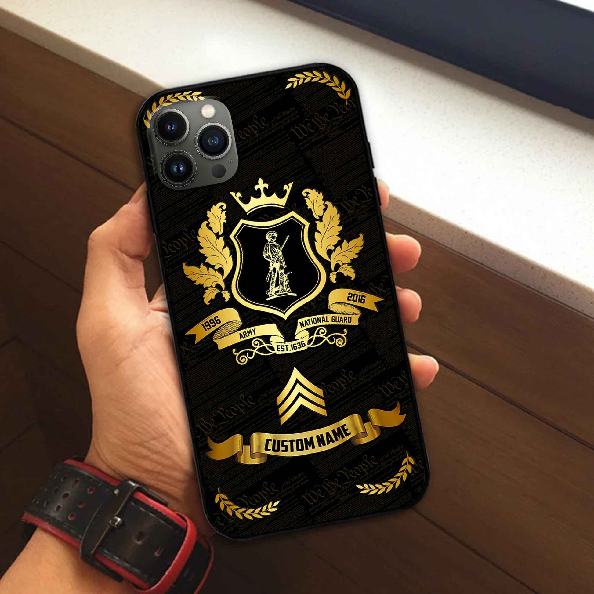 Premium Custom US Army National Guard Phone Case VPVC502008, Gifts For Army National Guard Veteran, Gifts For Dad, For Husband, Best Gifts On Father's Day, Armed Forces Day, Independence Day, Veterans Day.