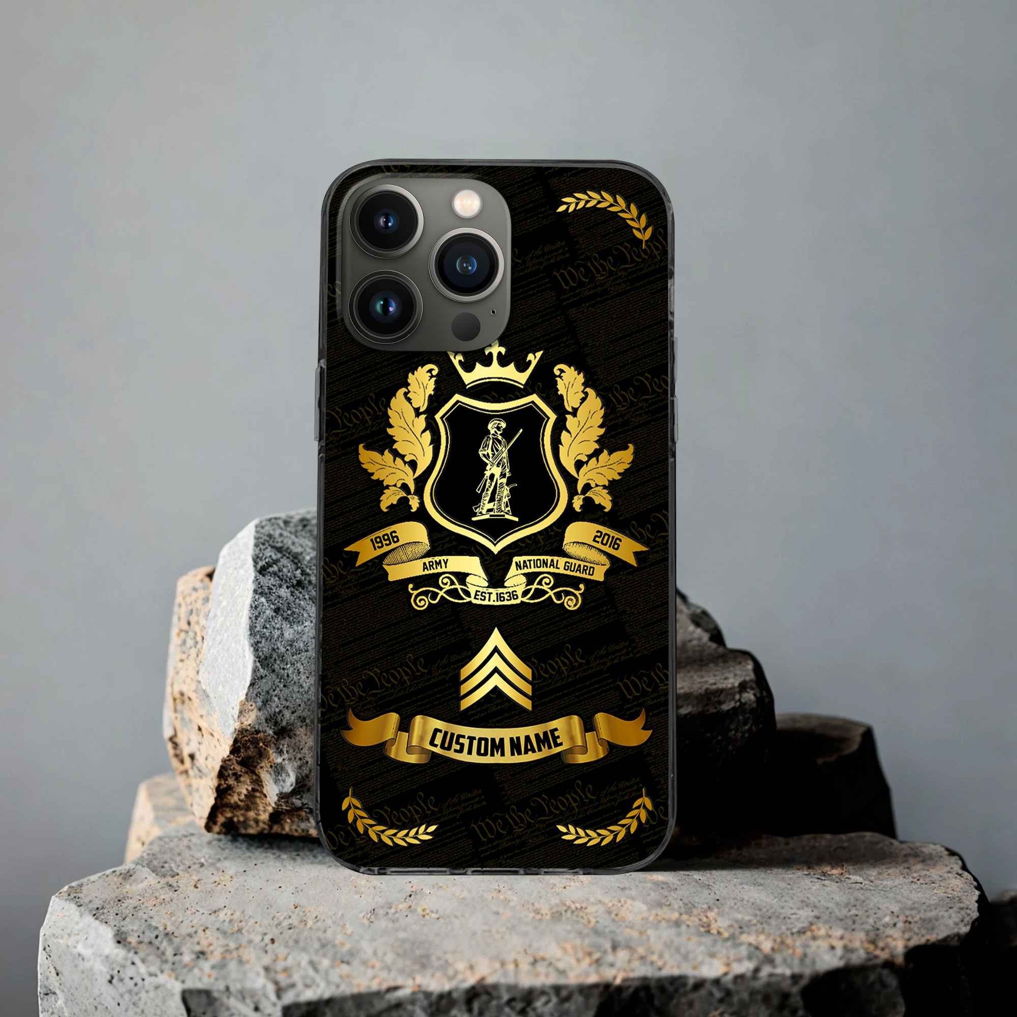 Premium Custom US Army National Guard Phone Case VPVC502008, Gifts For Army National Guard Veteran, Gifts For Dad, For Husband, Best Gifts On Father's Day, Armed Forces Day, Independence Day, Veterans Day.