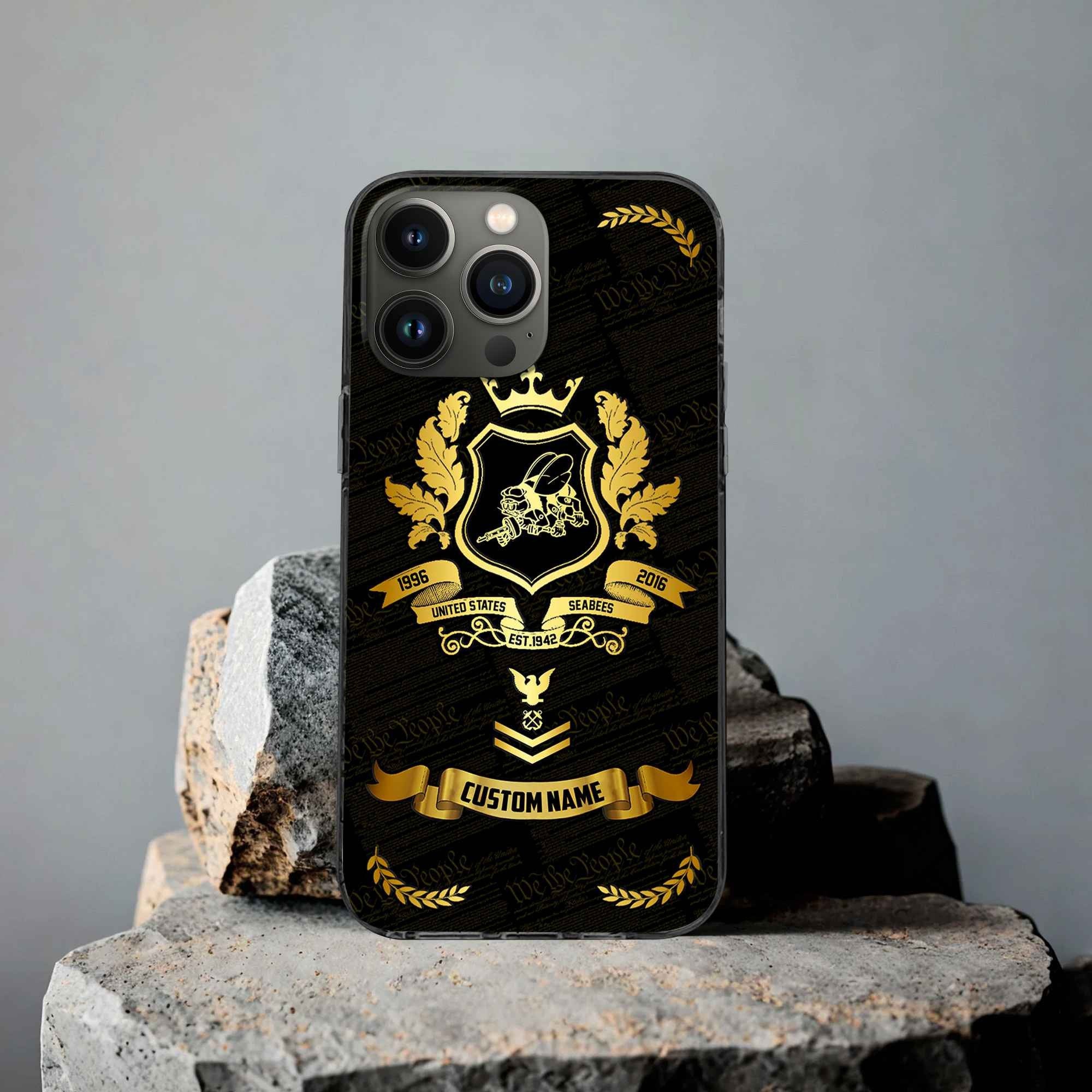 Premium Custom US Seabees Phone Case VPVC502009, Gifts For Seabees Veteran, Gifts For Dad, For Husband, Best Gifts On Father's Day, Armed Forces Day, Independence Day, Veterans Day.
