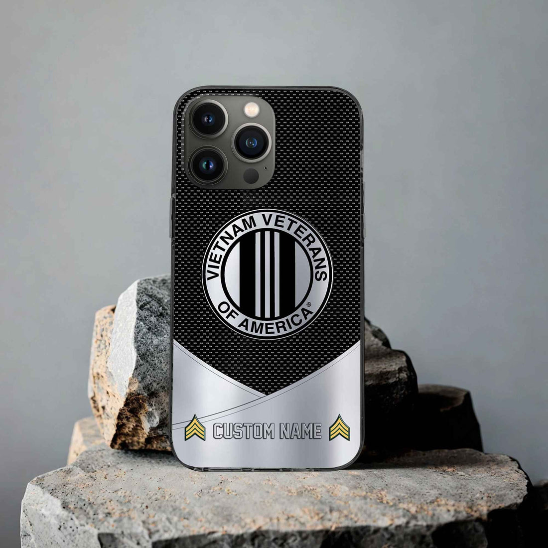 Unique Custom Name, Rank, Vietnam Veteran Phone Case VPVC502206, Gifts For Vietnam Veteran, Gifts For Dad, For Husband, Best Gifts On Father's Day, Independence Day, Veterans Day.