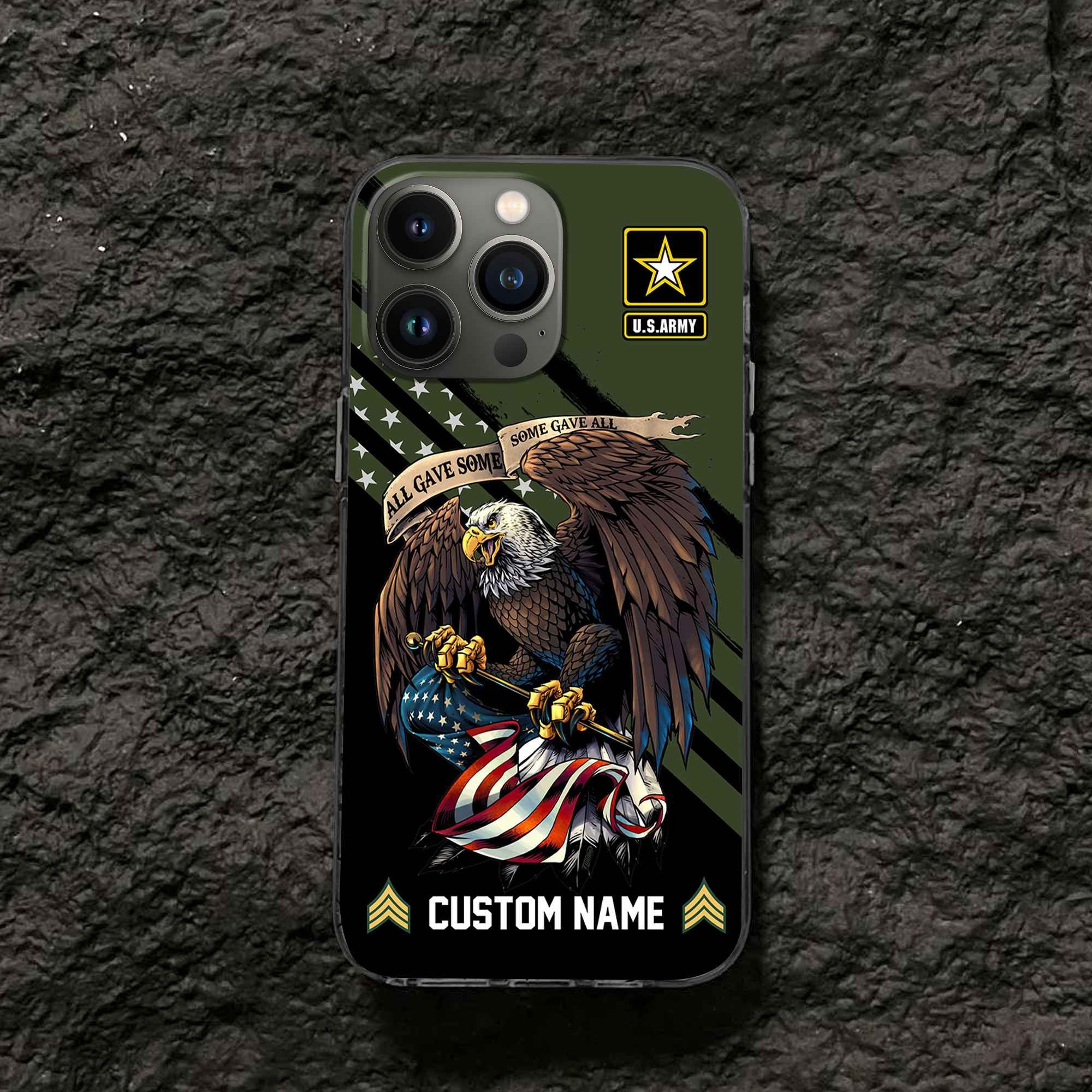 Premium Custom US Army Phone Case VPVC502301, Gifts For Army Veteran, Best Gifts On Father's Day, Armed Forces Day, Independence Day, Veterans Day.
