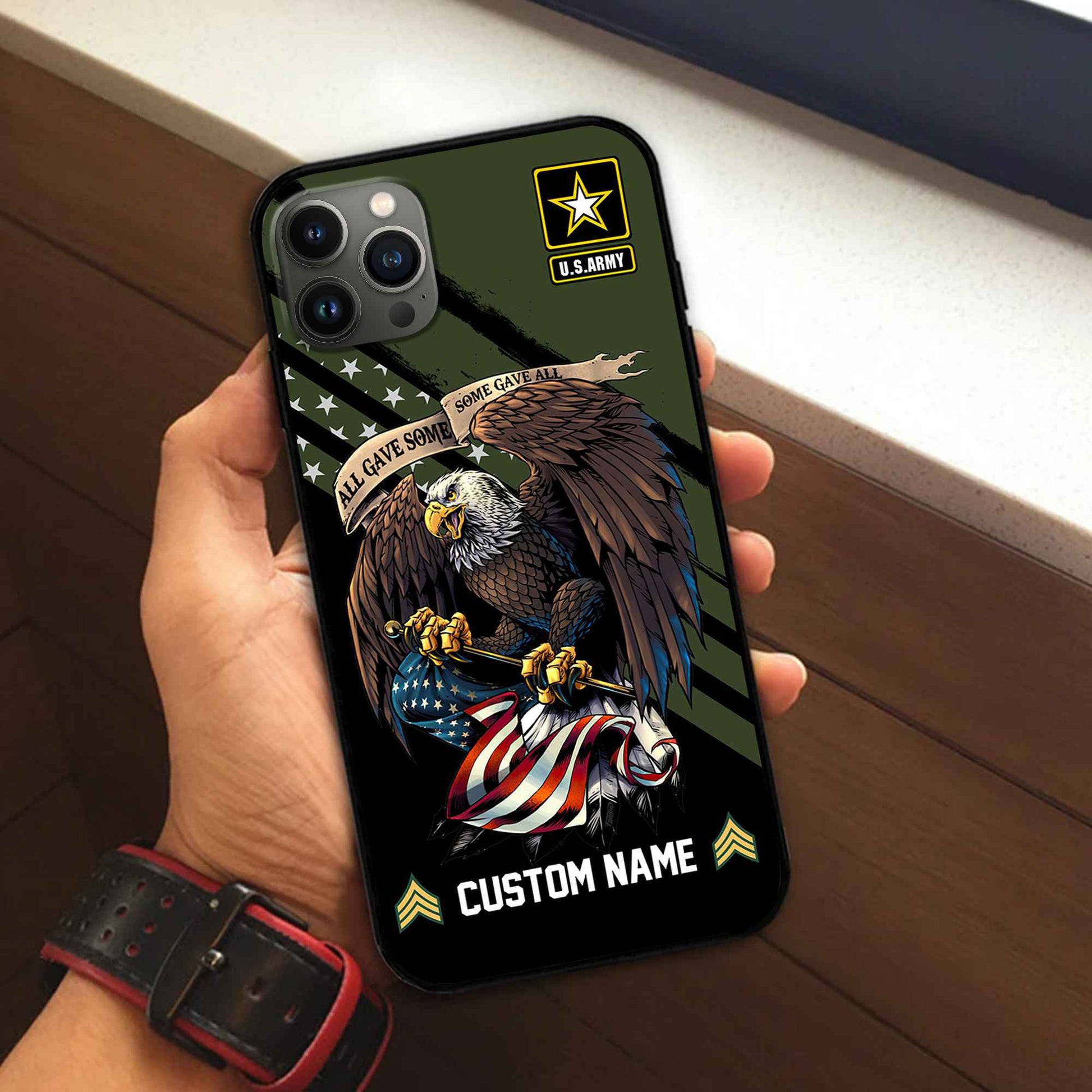 Premium Custom US Army Phone Case VPVC502301, Gifts For Army Veteran, Best Gifts On Father's Day, Armed Forces Day, Independence Day, Veterans Day.