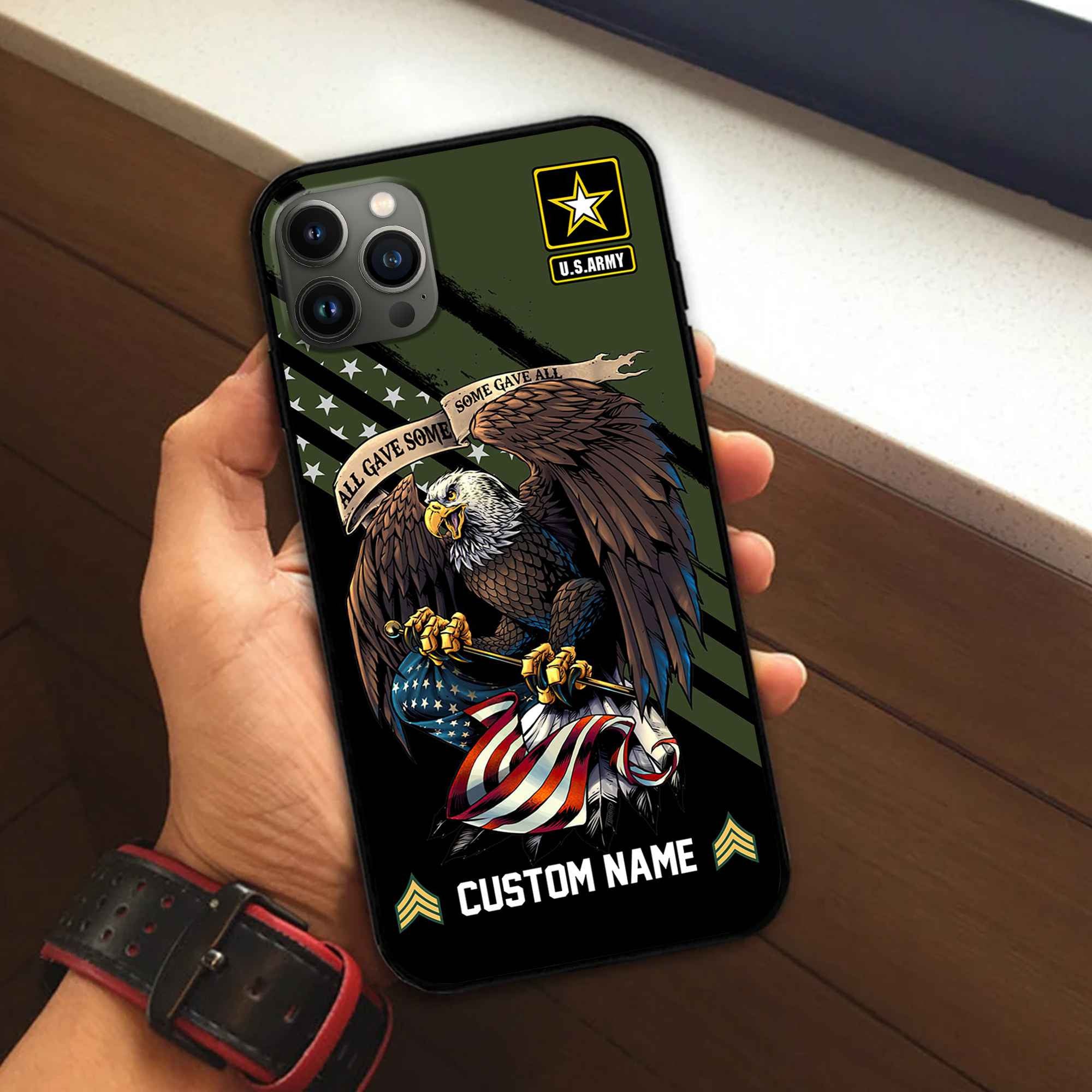 Premium Custom US Army Phone Case VPVC502301, Gifts For Army Veteran, Best Gifts On Father's Day, Armed Forces Day, Independence Day, Veterans Day.