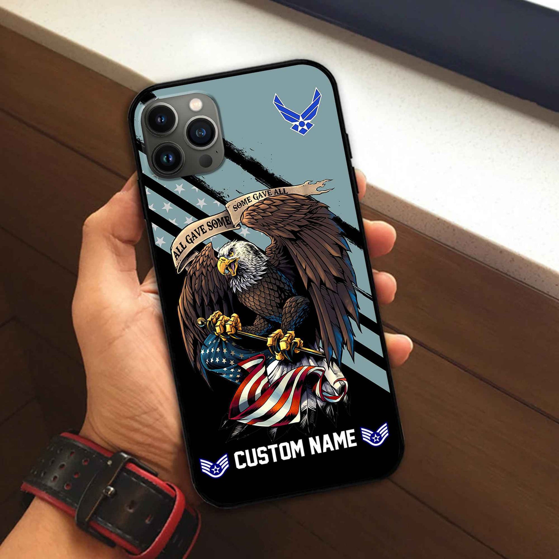 Premium Custom USAF Phone Case VPVC502304, Gifts For Air Force Veteran, Best Gifts On Father's Day, Armed Forces Day, Independence Day, Veterans Day.