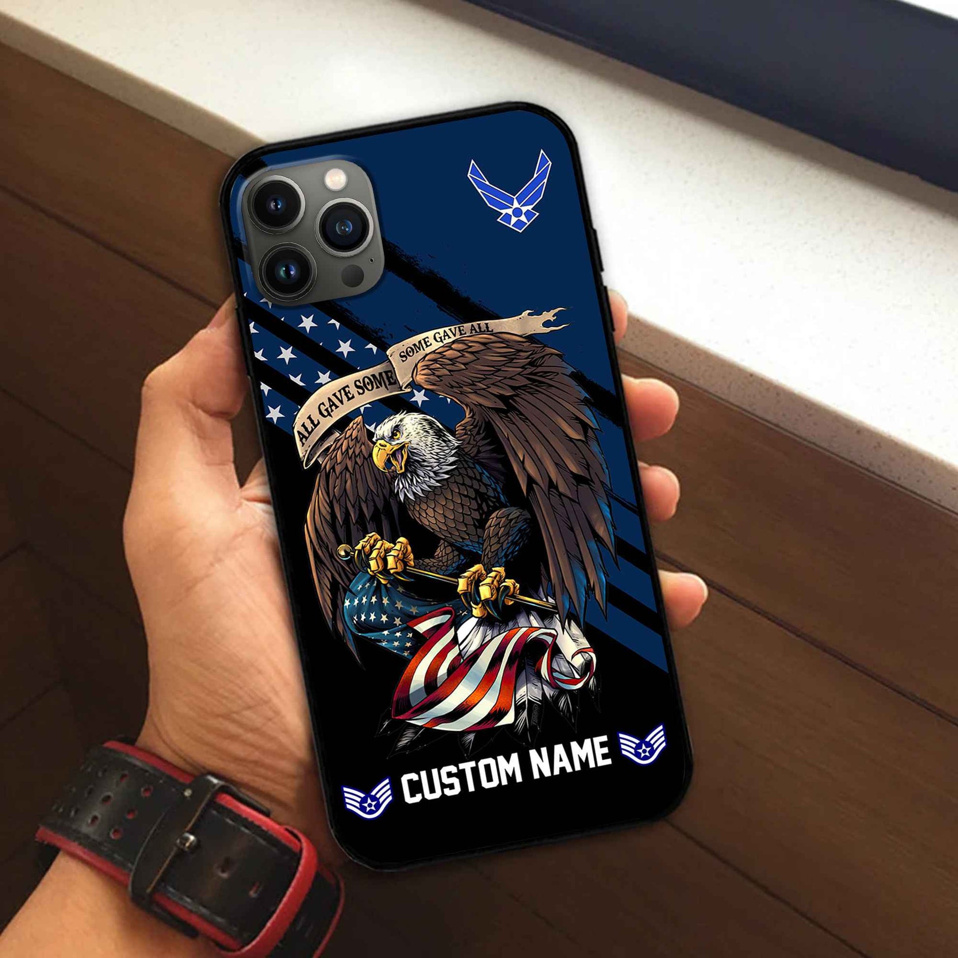 Premium Custom USAF Phone Case VPVC502312, Gifts For Air Force Veteran, Best Gifts On Father's Day, Armed Forces Day, Independence Day, Veterans Day.