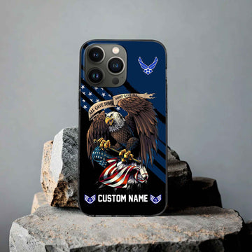 Premium Custom USAF Phone Case VPVC502312, Gifts For Air Force Veteran, Best Gifts On Father's Day, Armed Forces Day, Independence Day, Veterans Day.