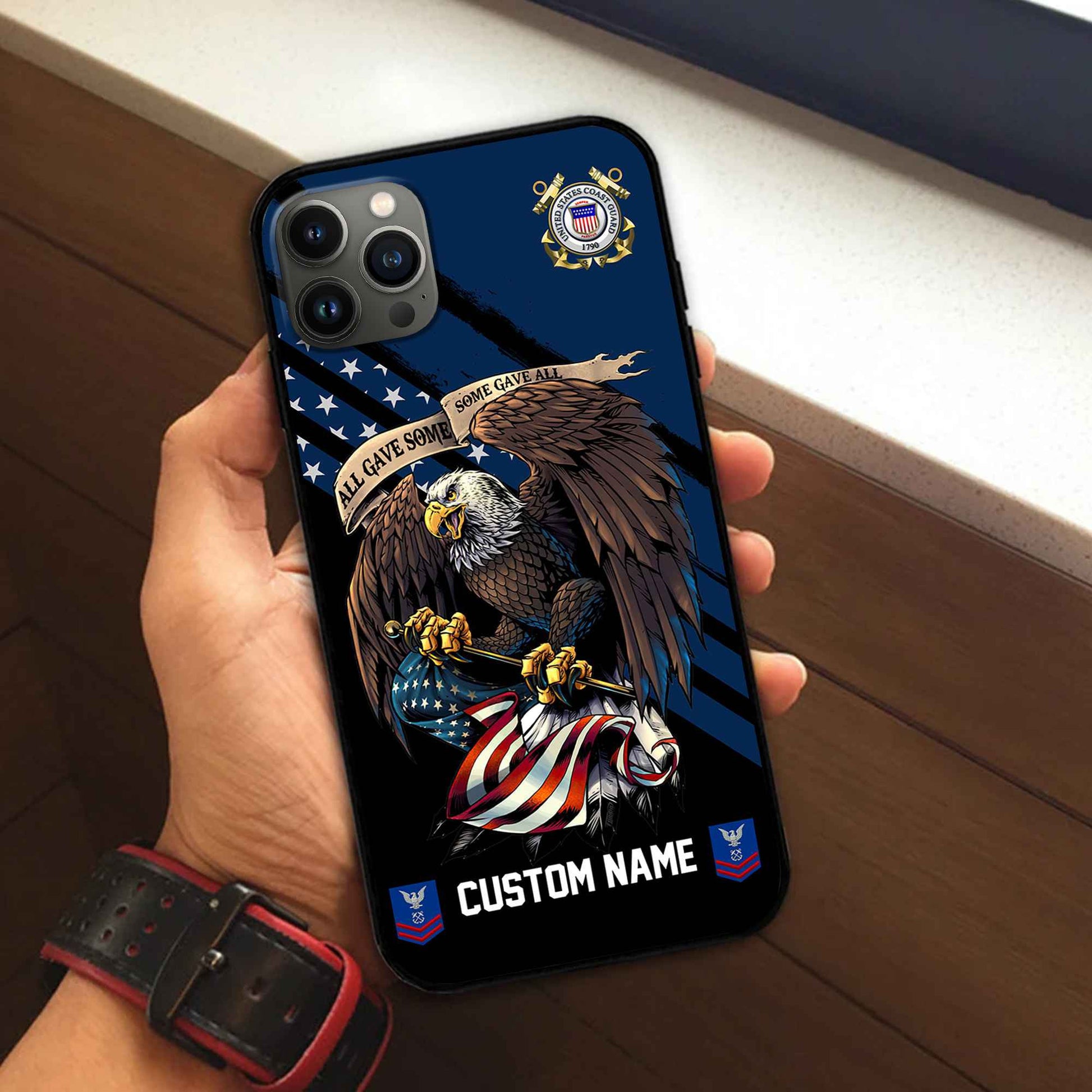 Premium Custom USCG Phone Case VPVC502305, Gifts For Coast Guard Veteran, Best Gifts On Father's Day, Armed Forces Day, Independence Day, Veterans Day.