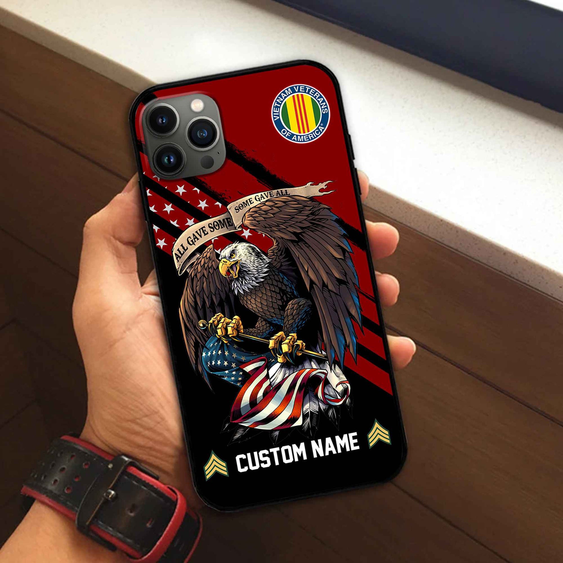 Premium Custom Vietnam Veteran Phone Case VPVC502306, Gifts For Vietnam Veteran, Best Gifts On Father's Day, Armed Forces Day, Independence Day, Veterans Day.