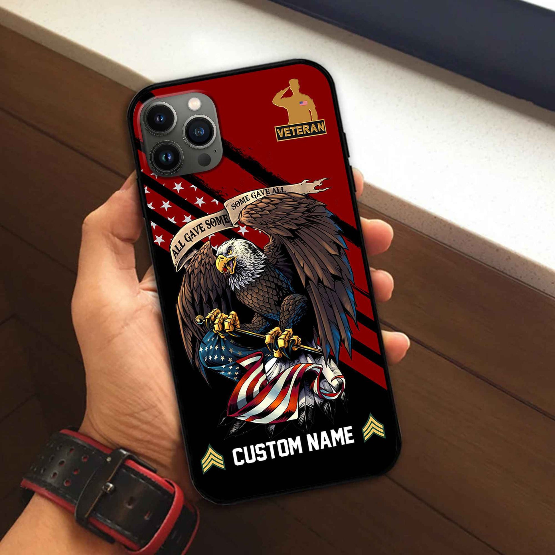 Premium Custom US Veteran Phone Case VPVC502307, Gifts For US Veteran, Best Gifts On Father's Day, Armed Forces Day, Independence Day, Veterans Day.