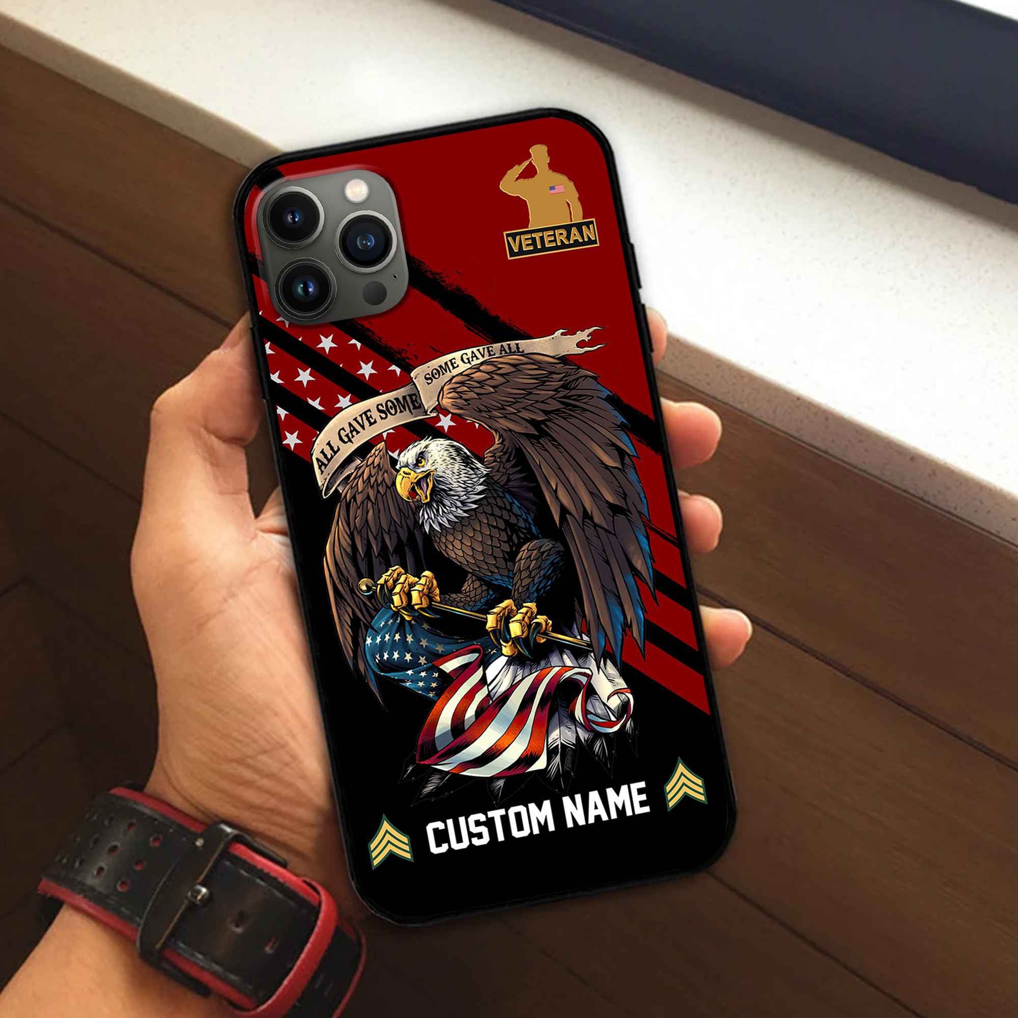 Premium Custom US Veteran Phone Case VPVC502307, Gifts For US Veteran, Best Gifts On Father's Day, Armed Forces Day, Independence Day, Veterans Day.