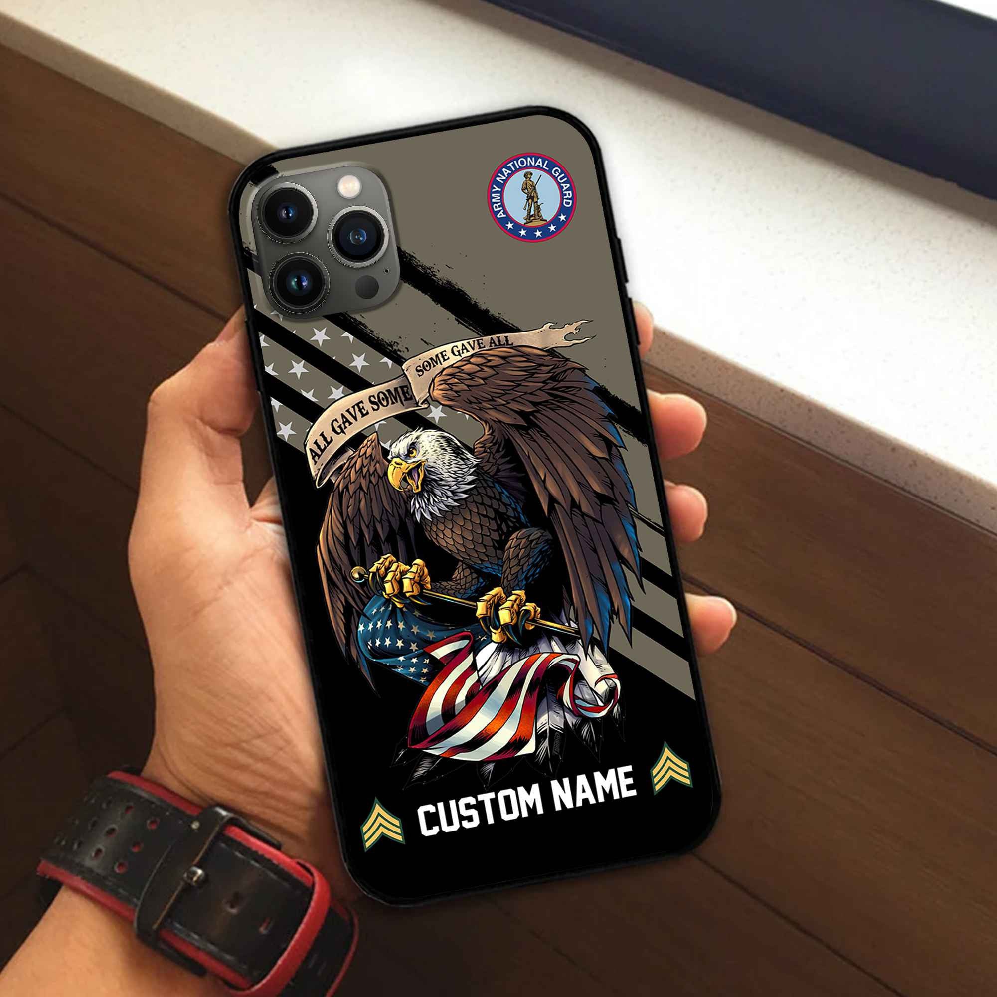 Premium Custom US Army National Guard Phone Case VPVC502308, Gifts For Army National Guard Veteran, Best Gifts On Father's Day, Armed Forces Day, Independence Day, Veterans Day.