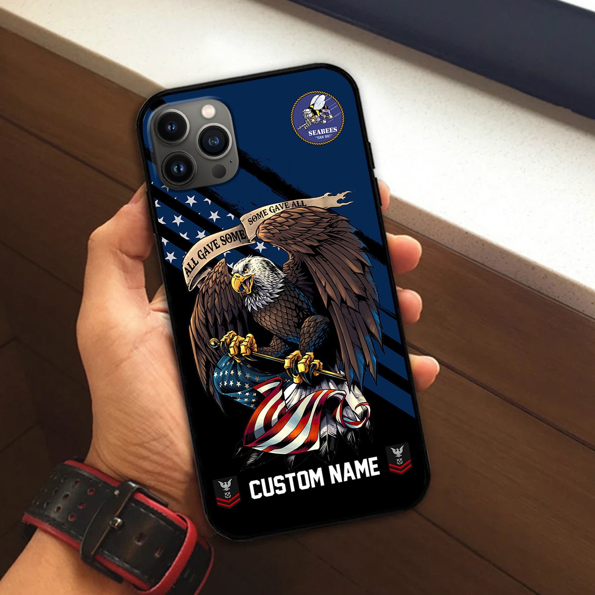 Premium Custom US Seabees Phone Case VPVC502309, Gifts For Seabees Veteran, Best Gifts On Father's Day, Armed Forces Day, Independence Day, Veterans Day.