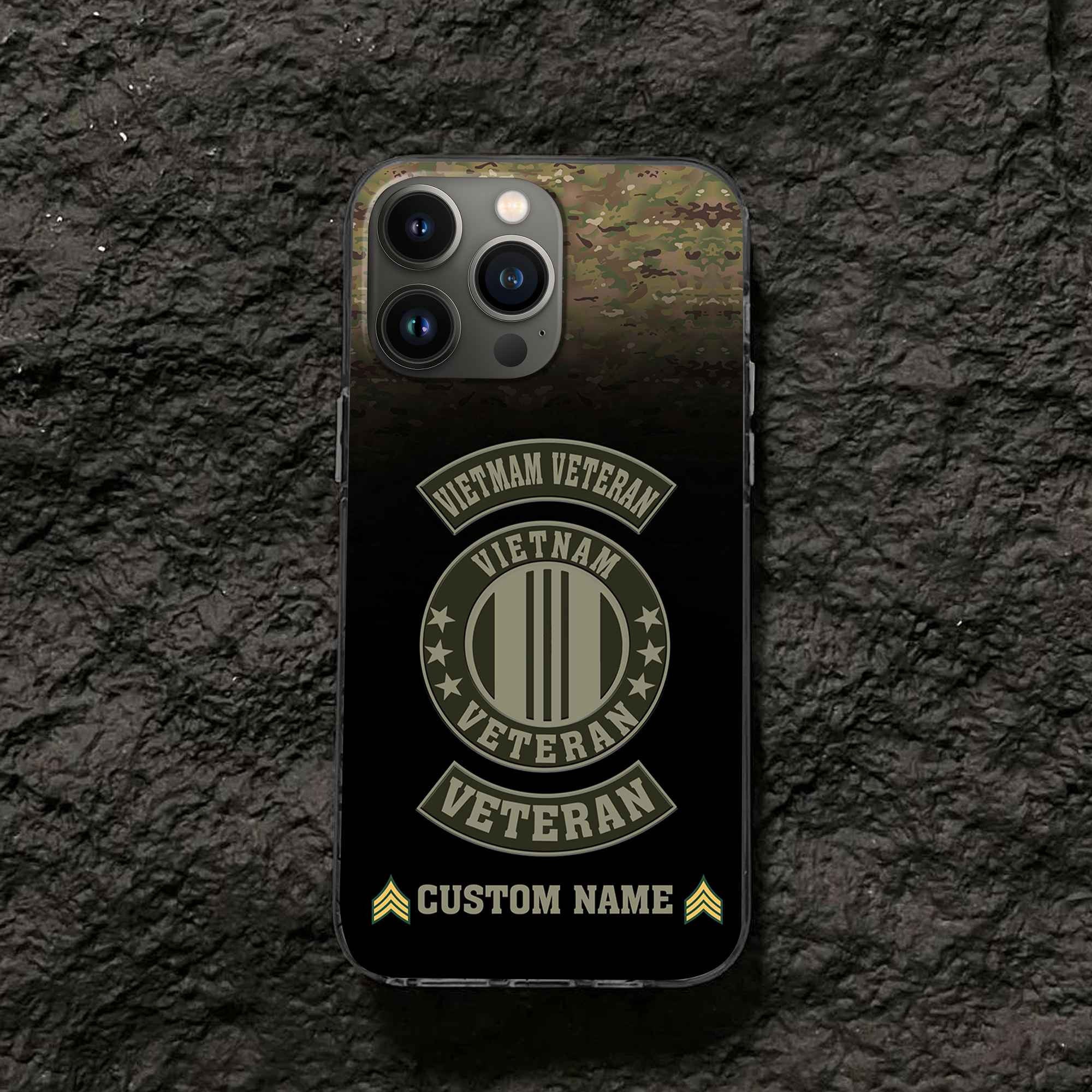 Vietnam Veteran Custom Phone Case VPVC502406, Gifts For Vietnam Veteran, Best Gifts On Father's Day, Armed Forces Day, Independence Day, Veterans Day.