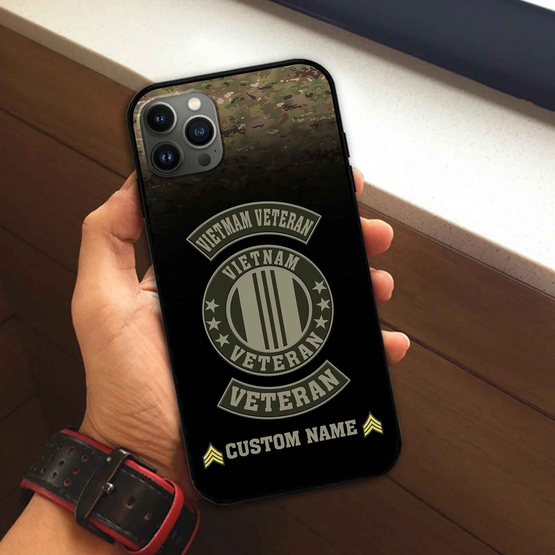 Vietnam Veteran Custom Phone Case VPVC502406, Gifts For Vietnam Veteran, Best Gifts On Father's Day, Armed Forces Day, Independence Day, Veterans Day.