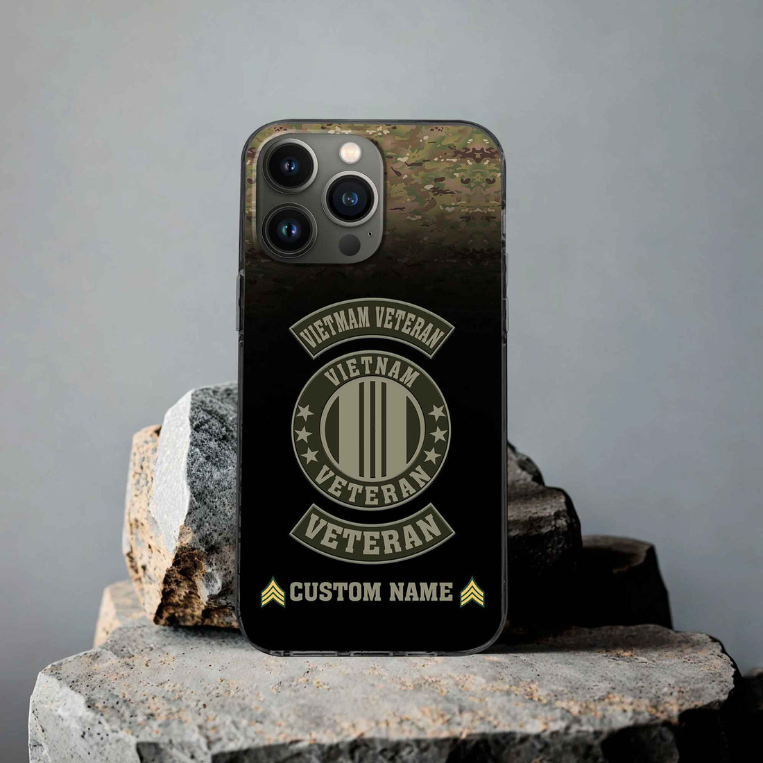 Vietnam Veteran Custom Phone Case VPVC502406, Gifts For Vietnam Veteran, Best Gifts On Father's Day, Armed Forces Day, Independence Day, Veterans Day.