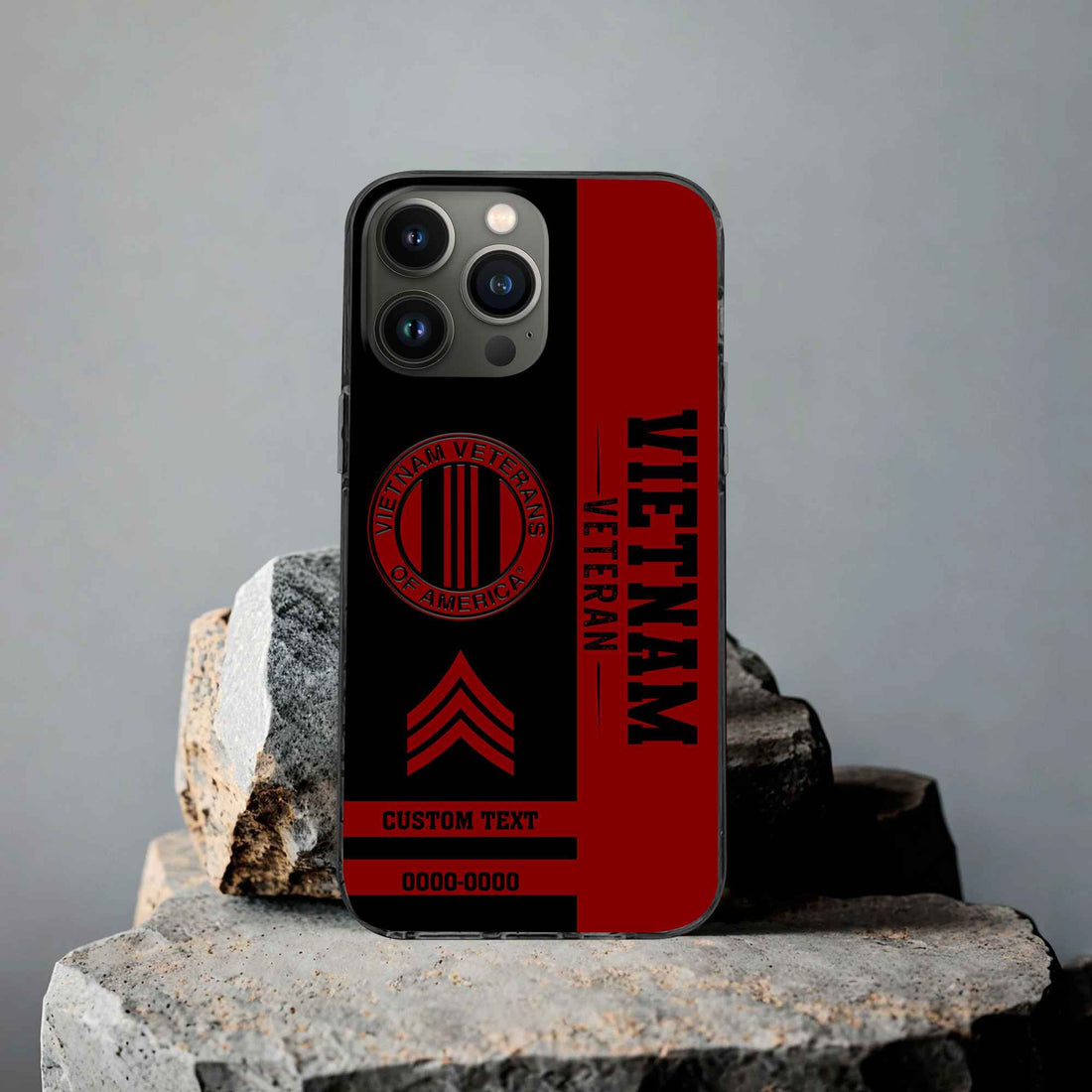 Premium Vietnam Veteran Phone Case VPVC502506, Custom Name, Rank, Year, Gifts For Vietnam Veteran, Best Gifts On Father's Day, Armed Forces Day, Independence Day, Veterans Day.