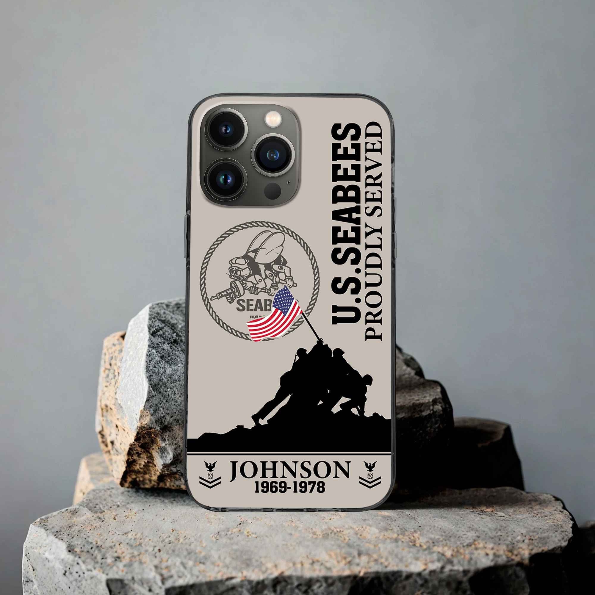 Premium Custom US Seabees Phone Case VPVC502609, Gifts For Seabees Veteran, Gifts For Dad, For Husband, Best Gifts On Father's Day, Armed Forces Day, Independence Day, Veterans Day.