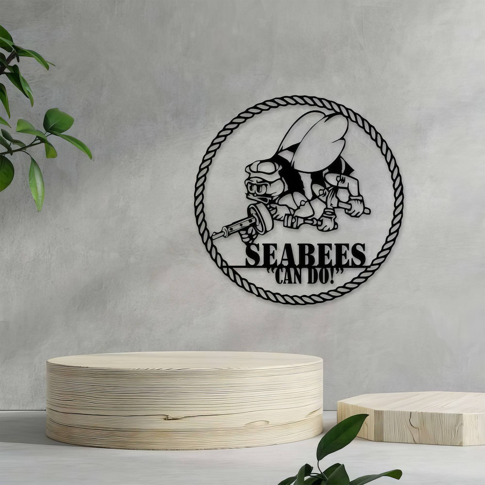 Premium Seabees Veteran Metal Signs VPVC901110, Gifts For US Seabees Veteran