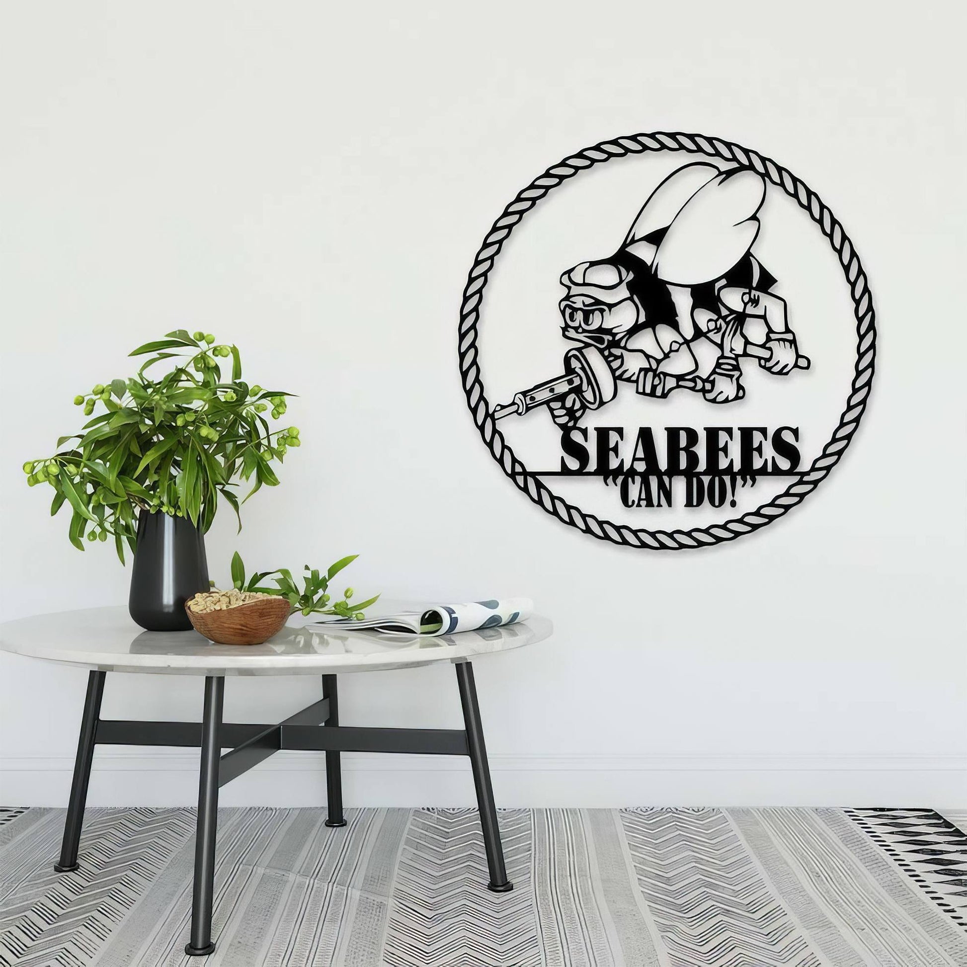 Premium Seabees Veteran Metal Signs VPVC901110, Gifts For US Seabees Veteran