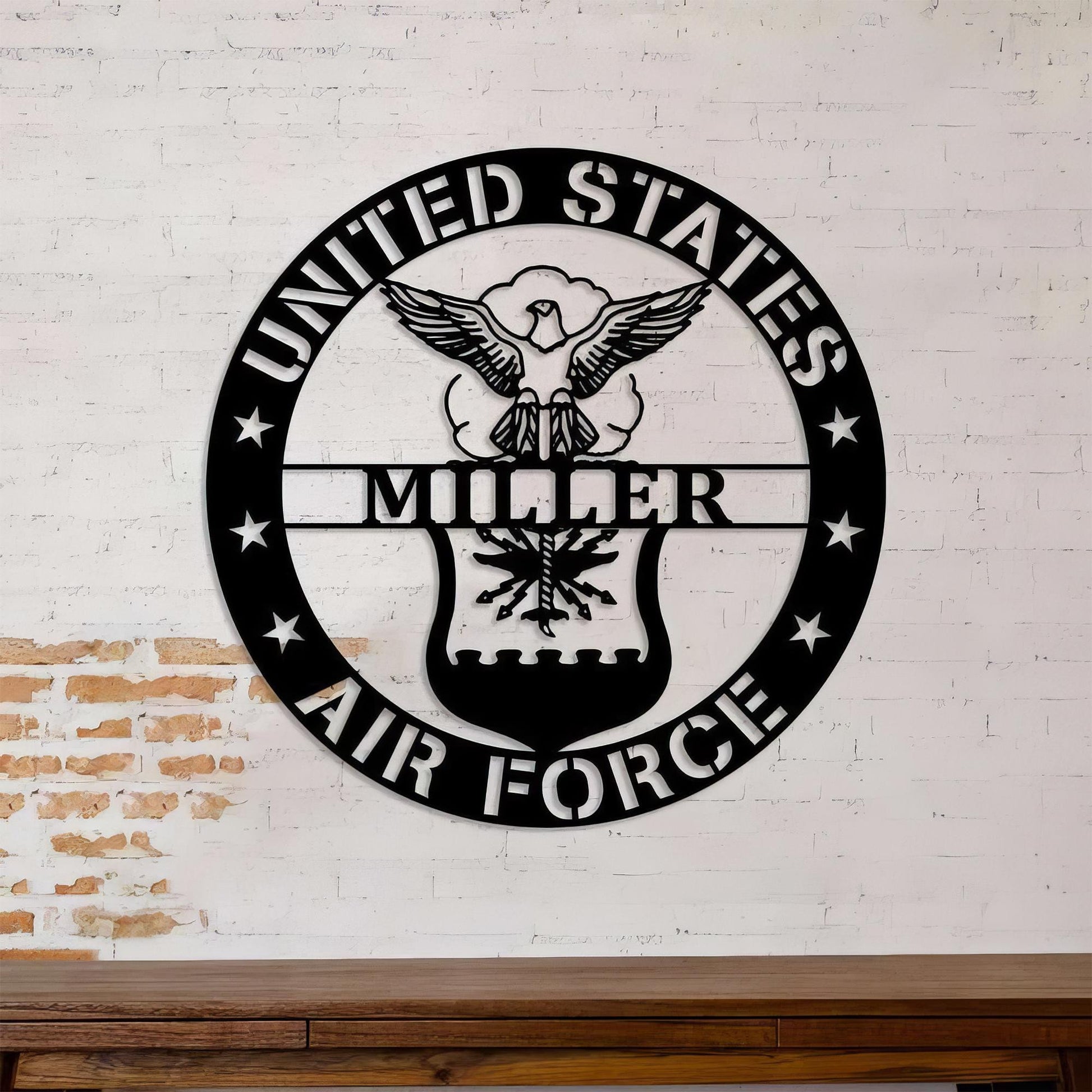 Premium Custom US Air Force Metal Signs VPVC901116, Gifts For Air Force Veteran