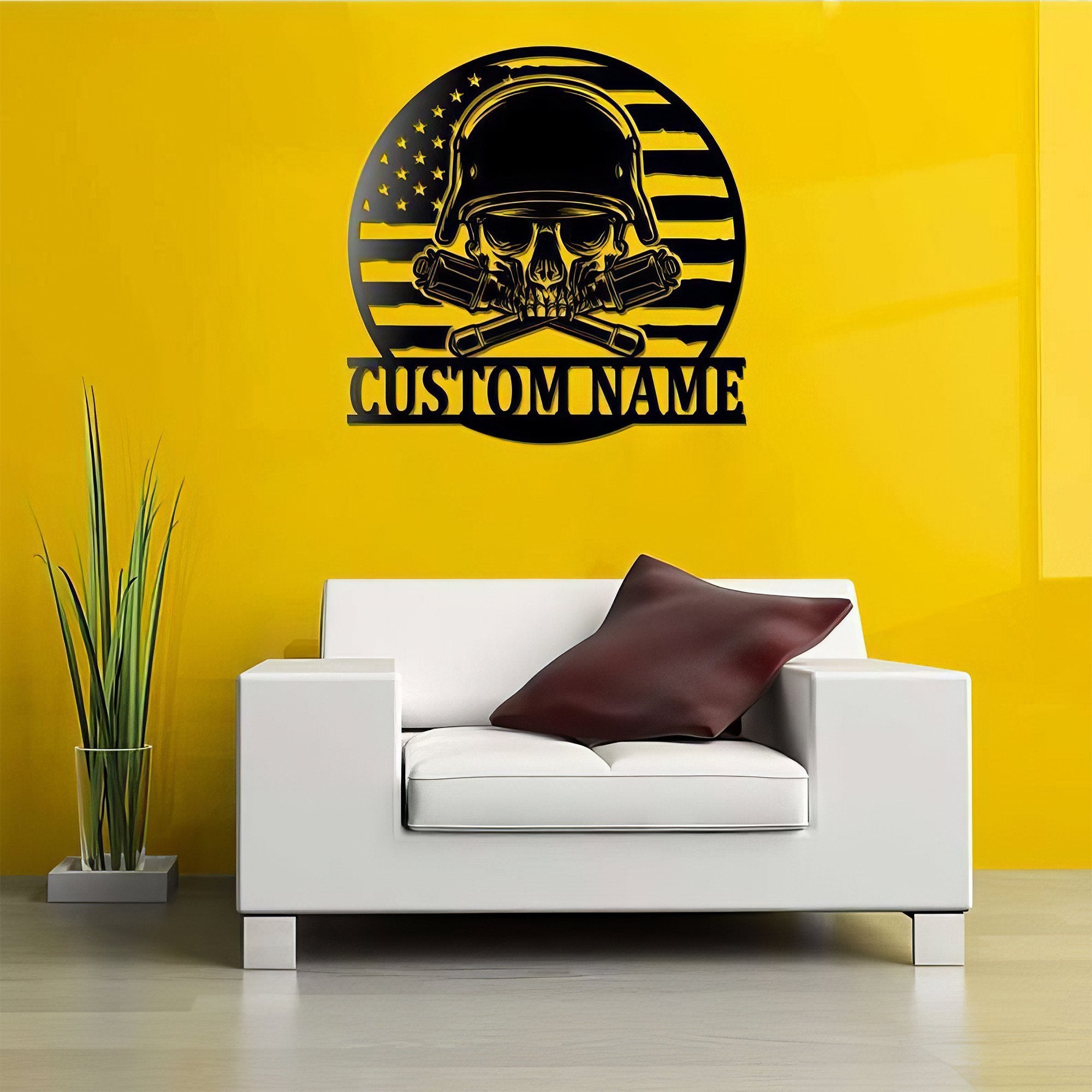 Premium Custom US Veteran Metal Signs VPVC901120, Gifts For US Veteran