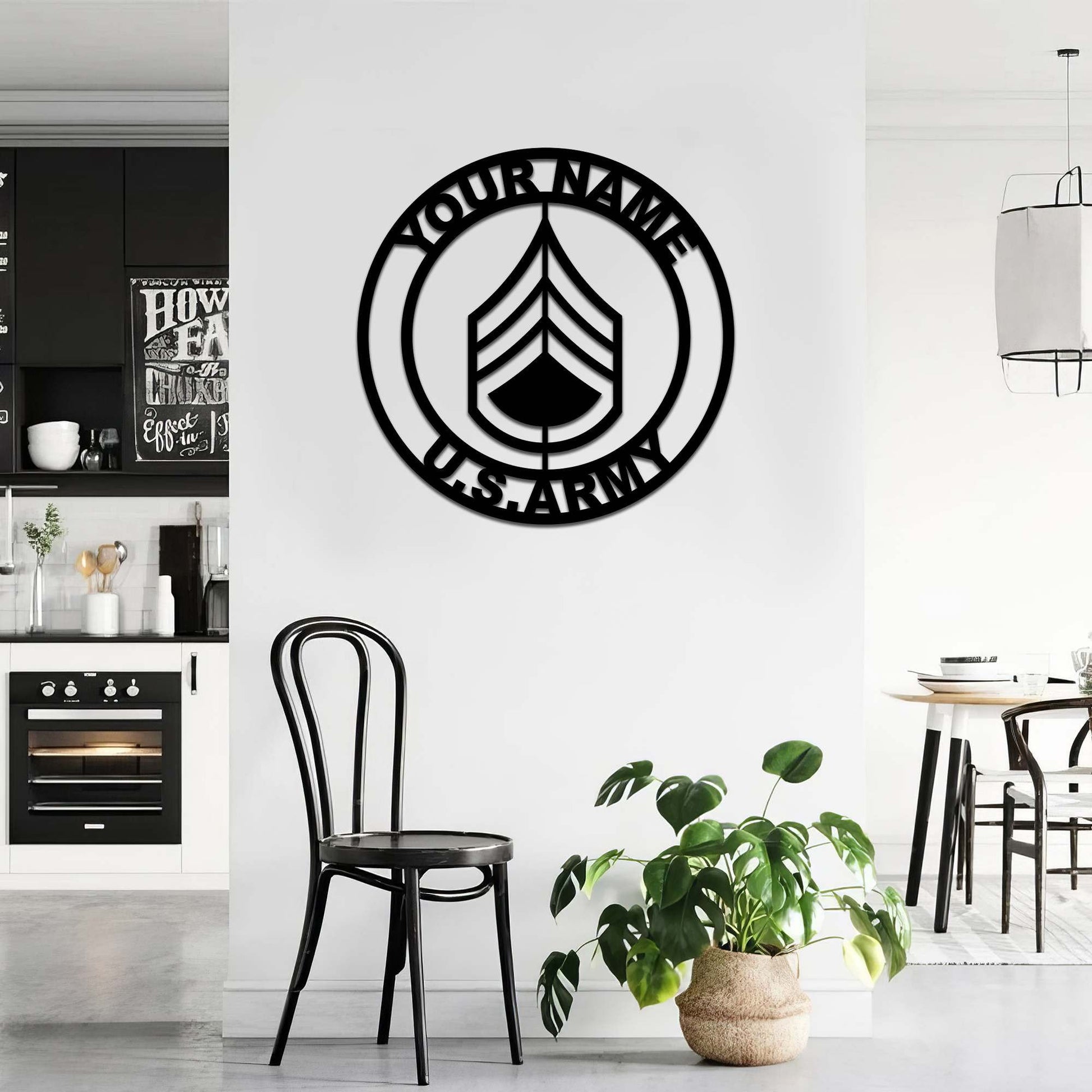 Premium Custom US Army Metal Signs VPVC900801, Gifts For Army Veteran