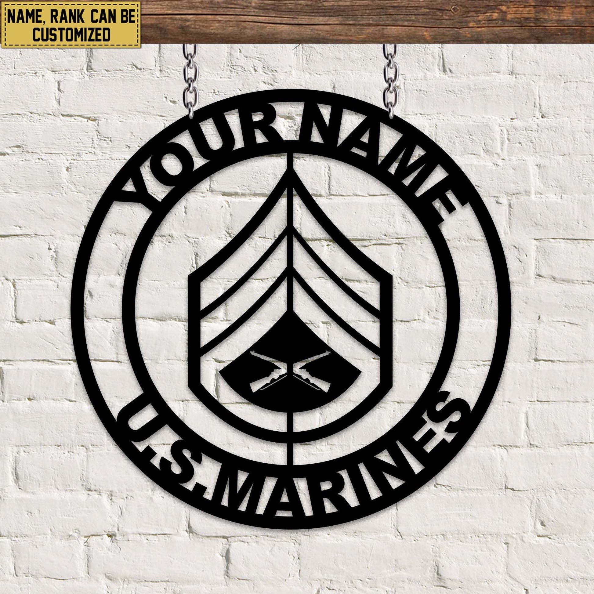 Premium Custom USMC Metal Signs VPVC900803, Gifts For Marine Veteran