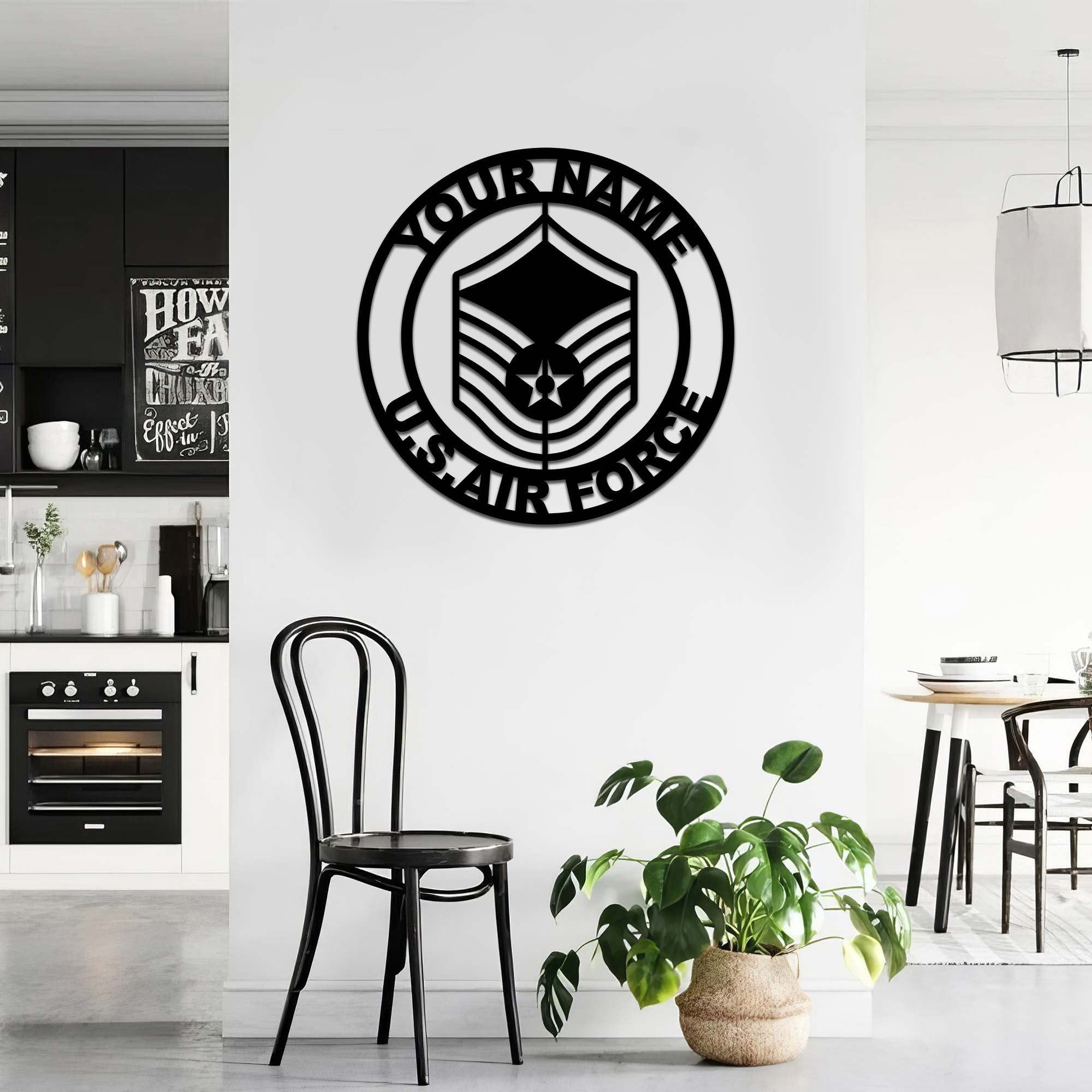 Premium Custom USAF Metal Signs VPVC900804, Gifts For Air Force Veteran