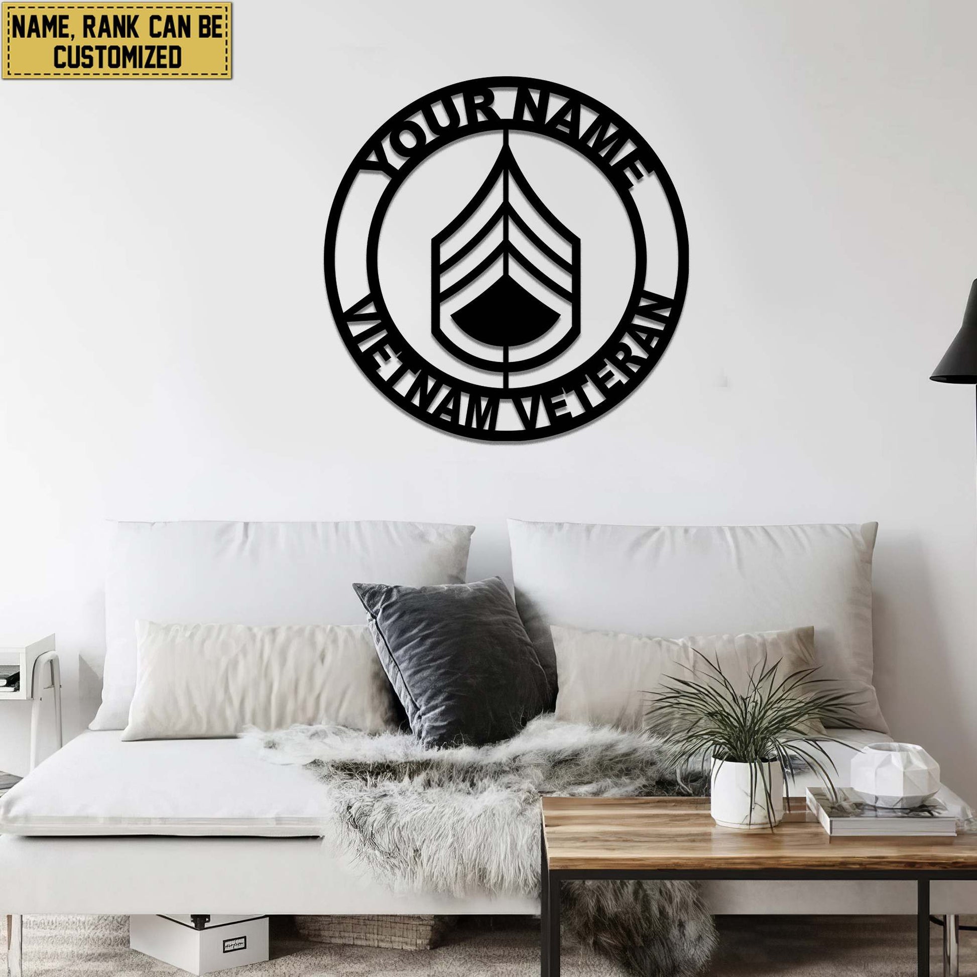 Premium Custom Vietnam Veteran Metal Signs VPVC900806, Gifts For Vietnam Veteran
