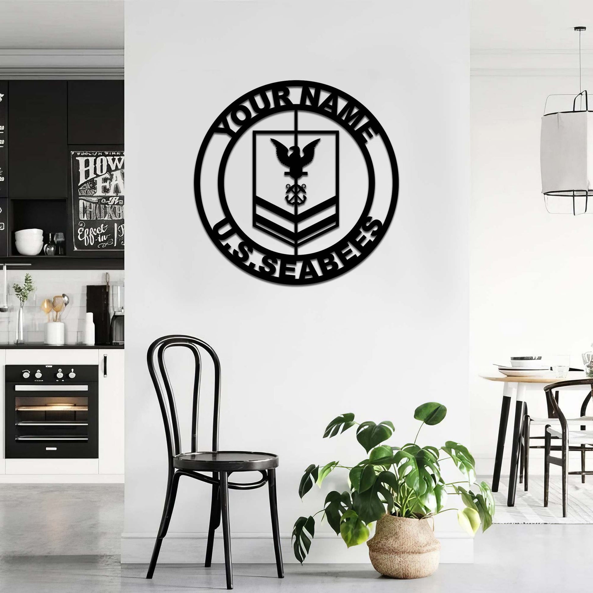 Premium Custom US Seabees Veteran Metal Signs VPVC900809, Gifts For Seabees Veteran