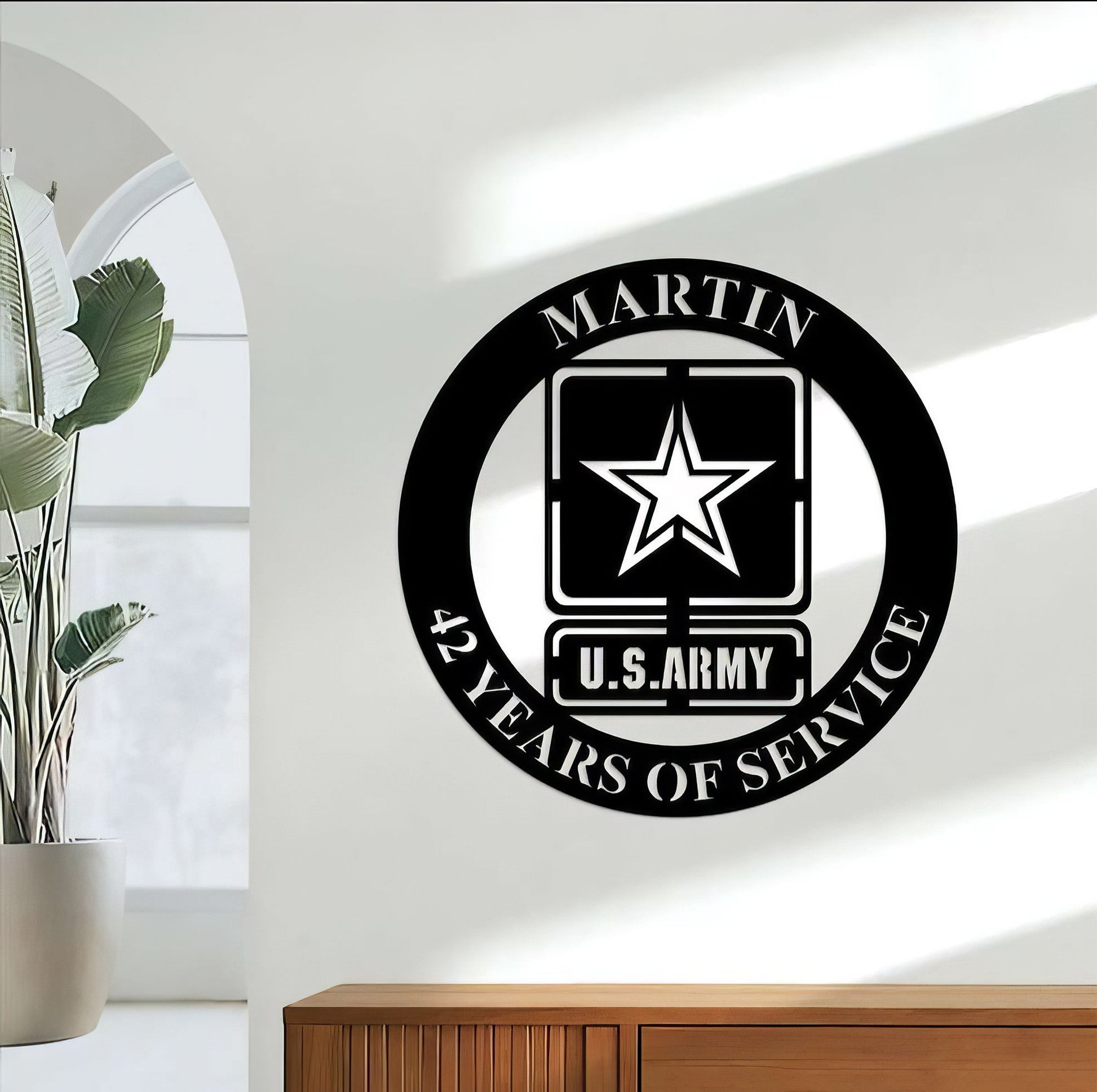 Premium Custom US Army Veteran Metal Signs VPVC901122, Gifts For Army Veteran